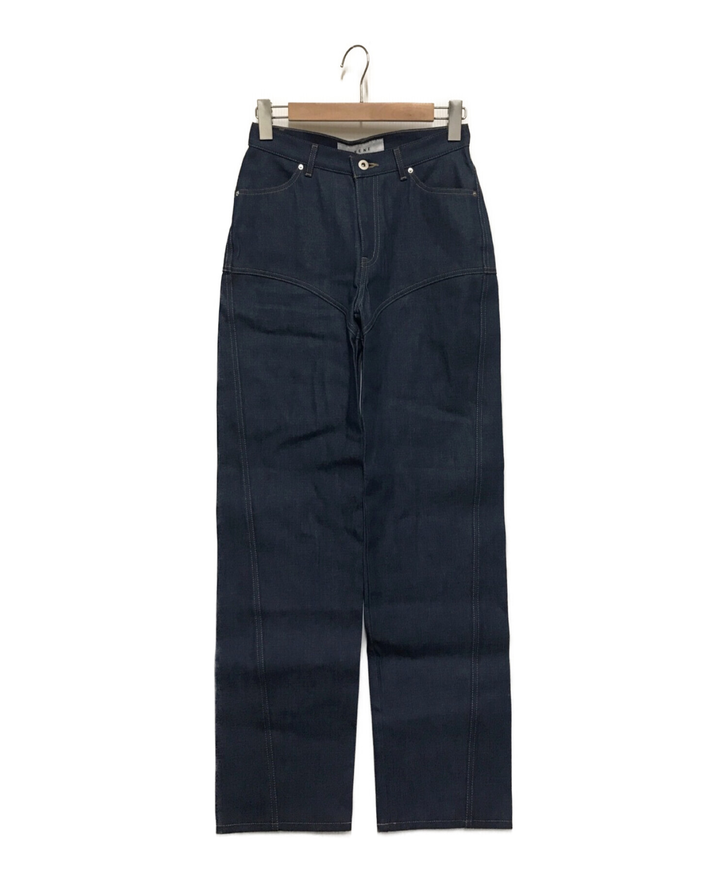 中古・古着通販】IRENE (アイレネ) Denim Curve Panel Pants 中古・古着通販】IRENE (アイレネ) Denim Curve Panel Pants