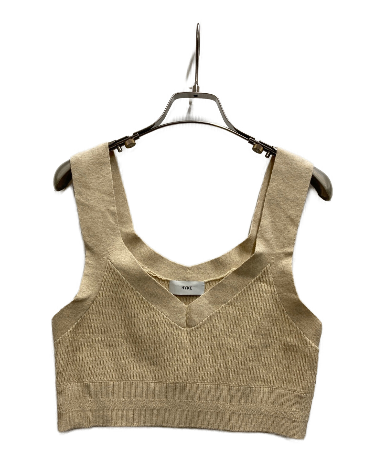 中古・古着通販】HYKE (ハイク) C/C KNIT THERMAL BUSTIER TOP