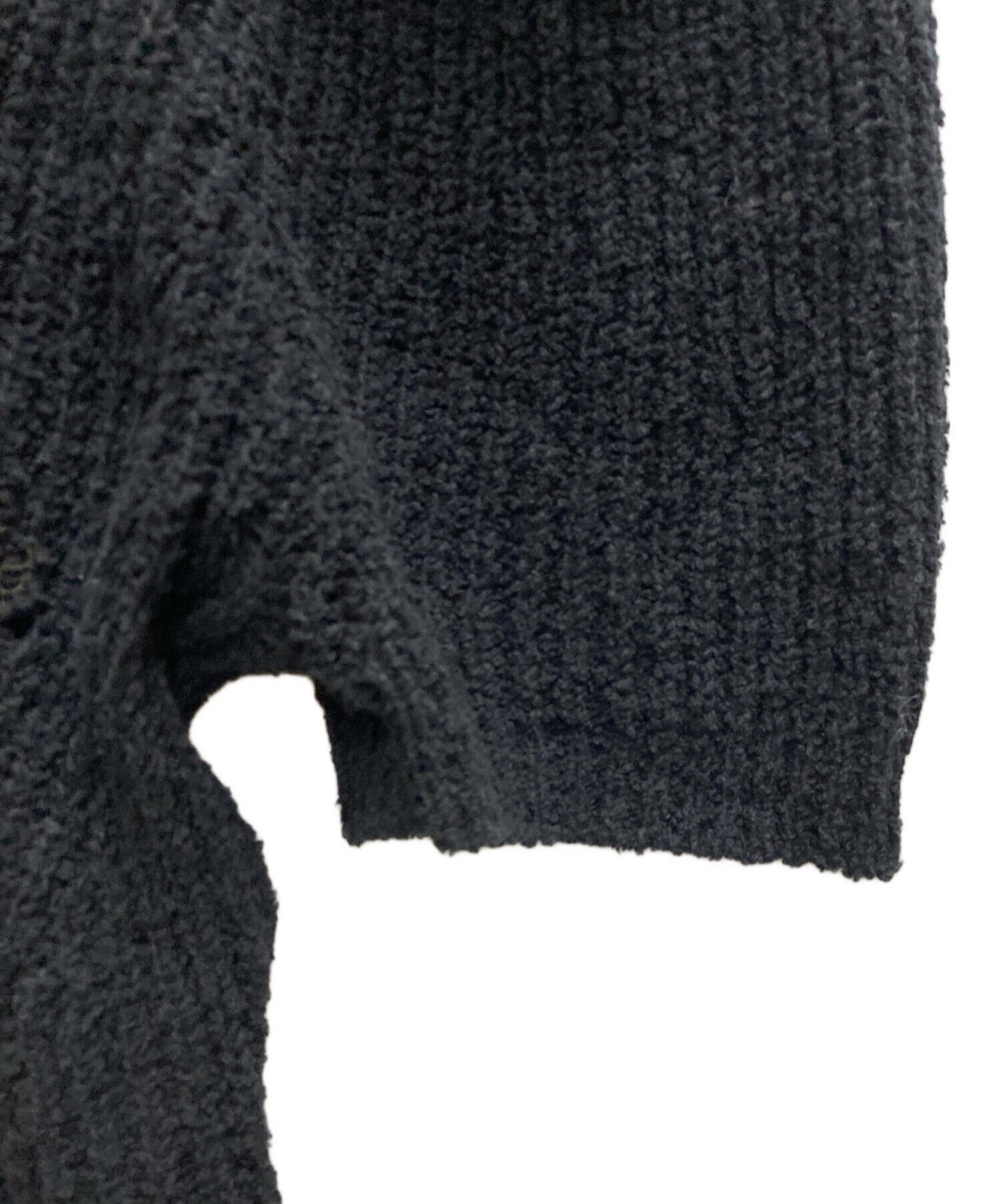 中古・古着通販】TELOPLAN (テーロプラン) AKI Knit TOP ブラック  