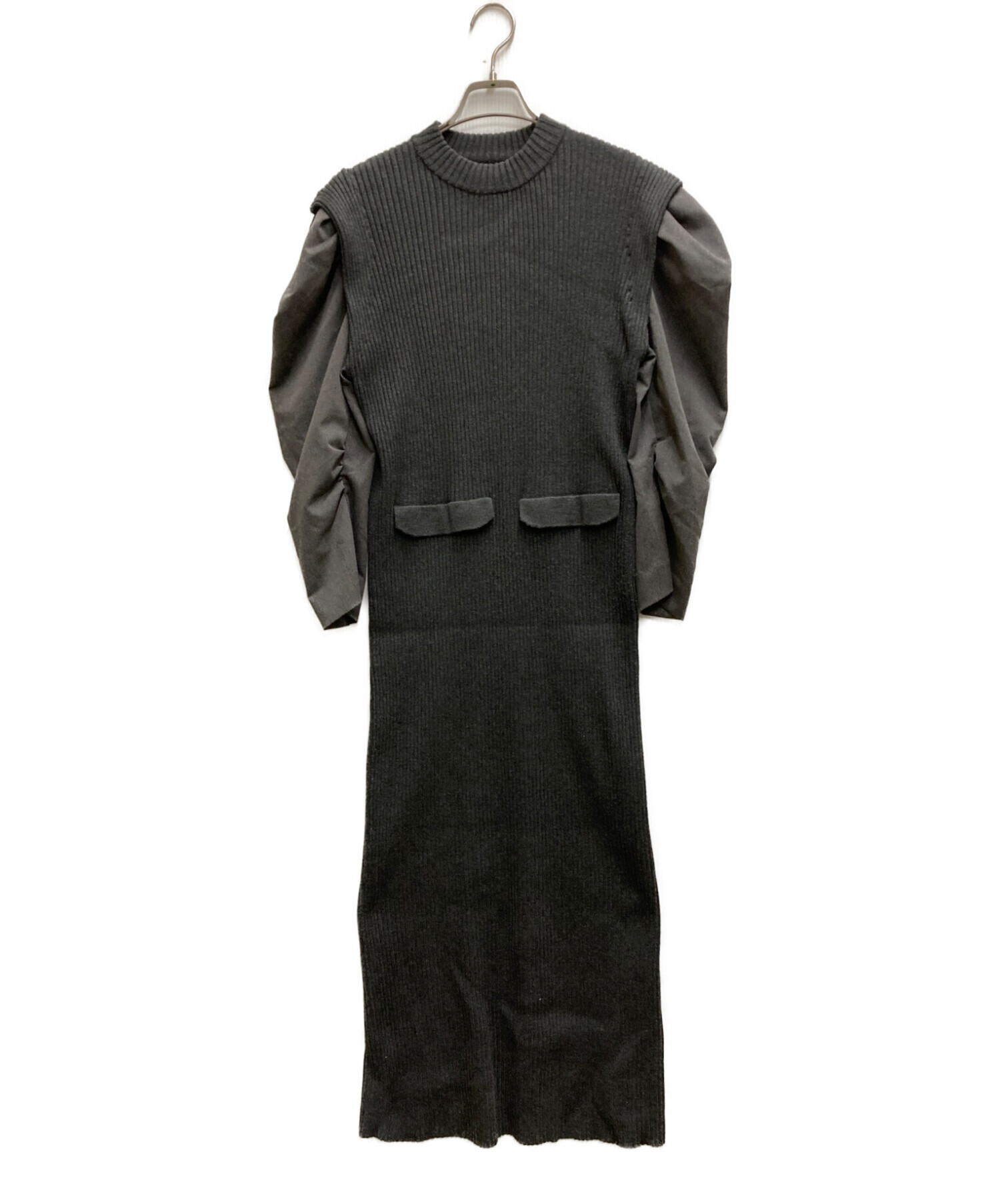 タグ付き JACKET LIKE TIGHT KNIT DRESS ameri タグ付き JACKET LIKE TIGHT KNIT DRESS ameri