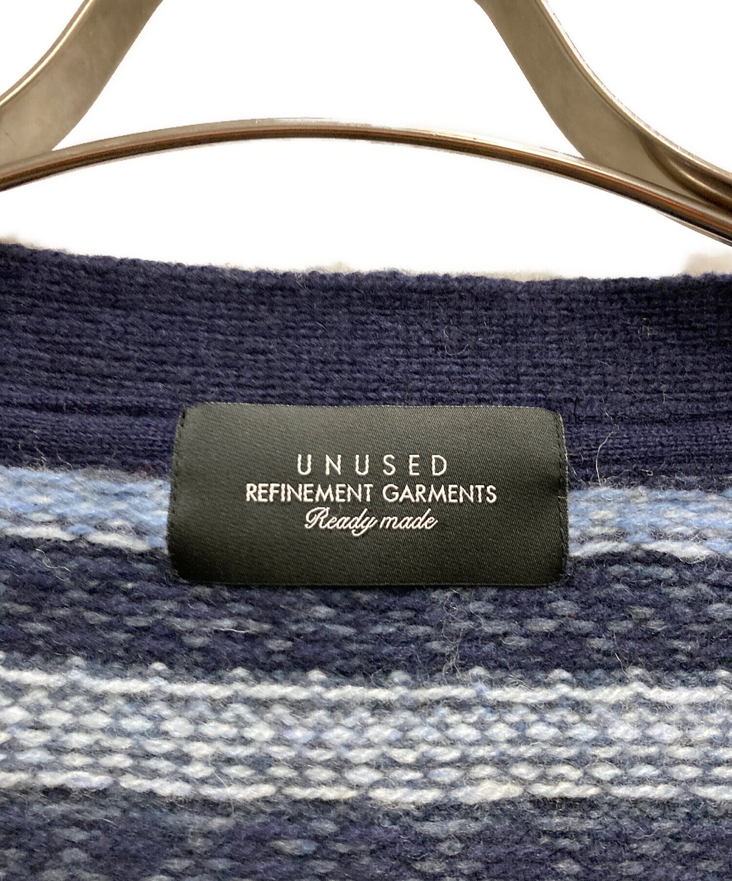 未使用 unused 23aw 3 アンユーズド ニット カー ディガン 中古・古着通販】UNUSED (アンユーズド) フェアイルニット