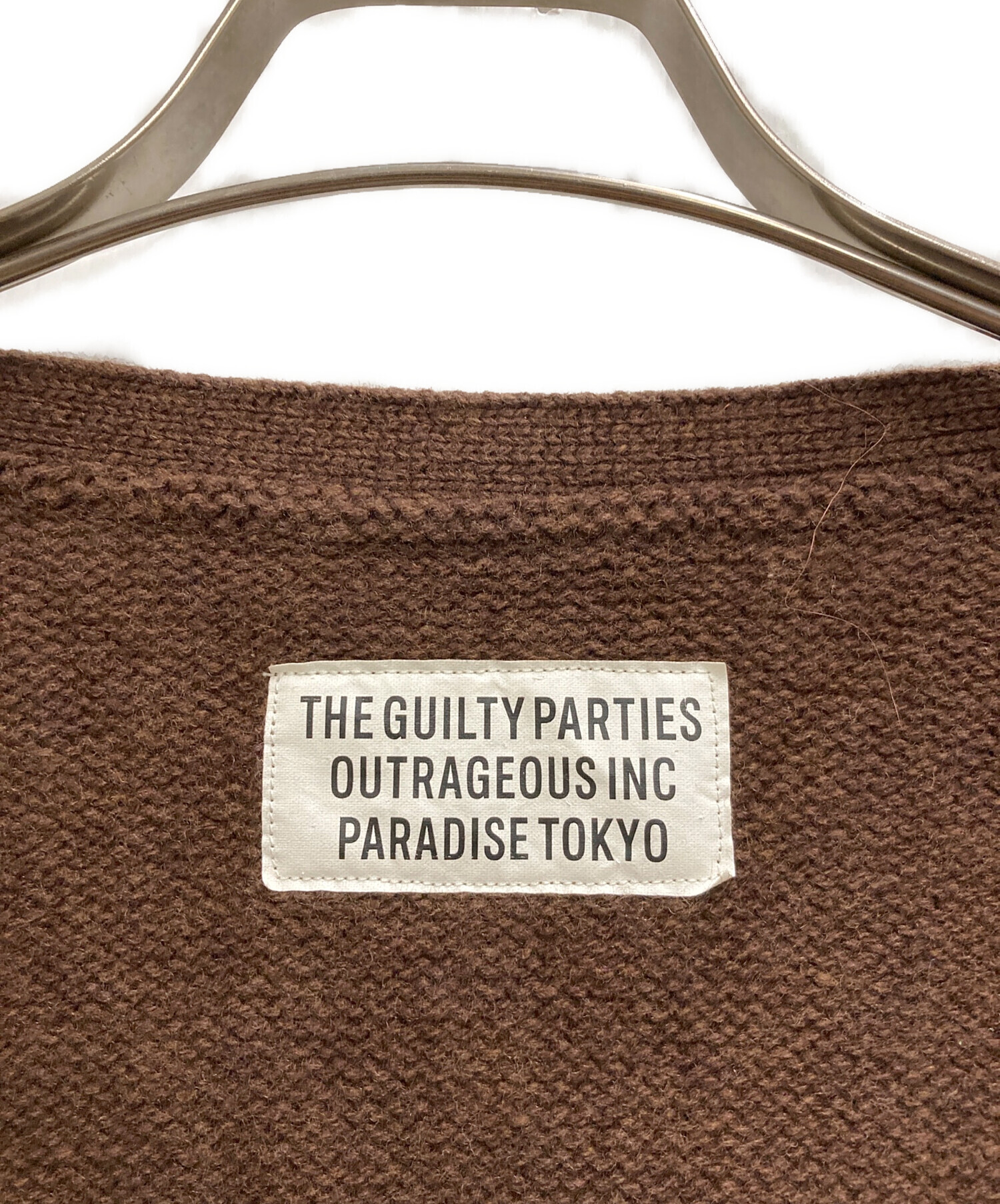 中古・古着通販】WACKO MARIA (ワコマリア) CLASSIC CARDIGAN ブラウン
