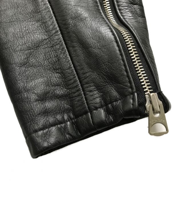 中古・古着通販】Schott (ショット) 654ライダースジャケット ブラック