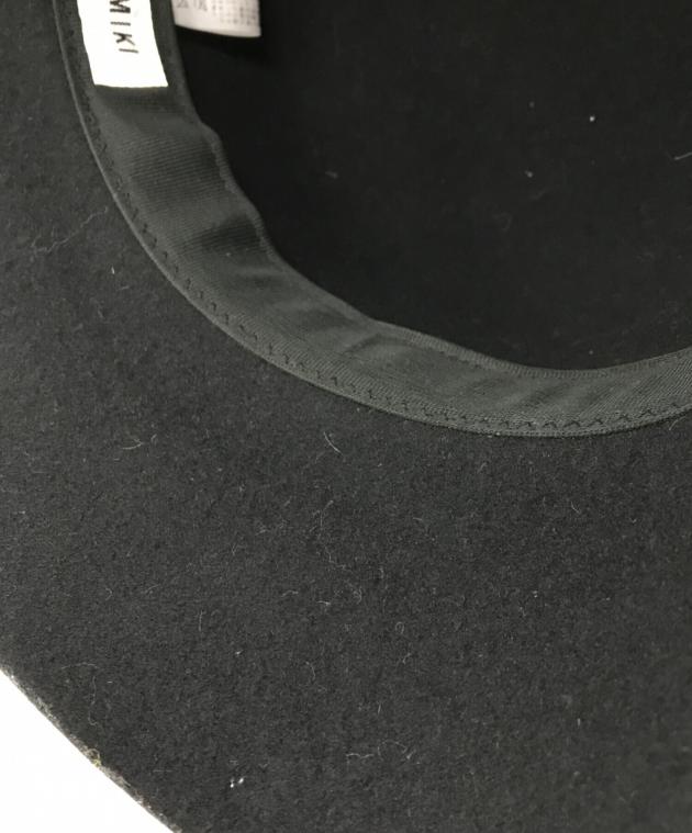 中古・古着通販】KISHIDAMIKI (キシダミキ) wool cloche hat ブラック