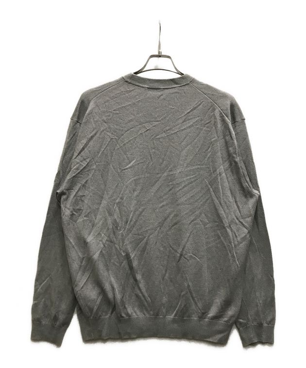 ATON GARMENT DYED SILK WASHI クルーネックセーター Namu Shop - Aton Garment Dyed Silk Washi Crewneck Sweater - Gray