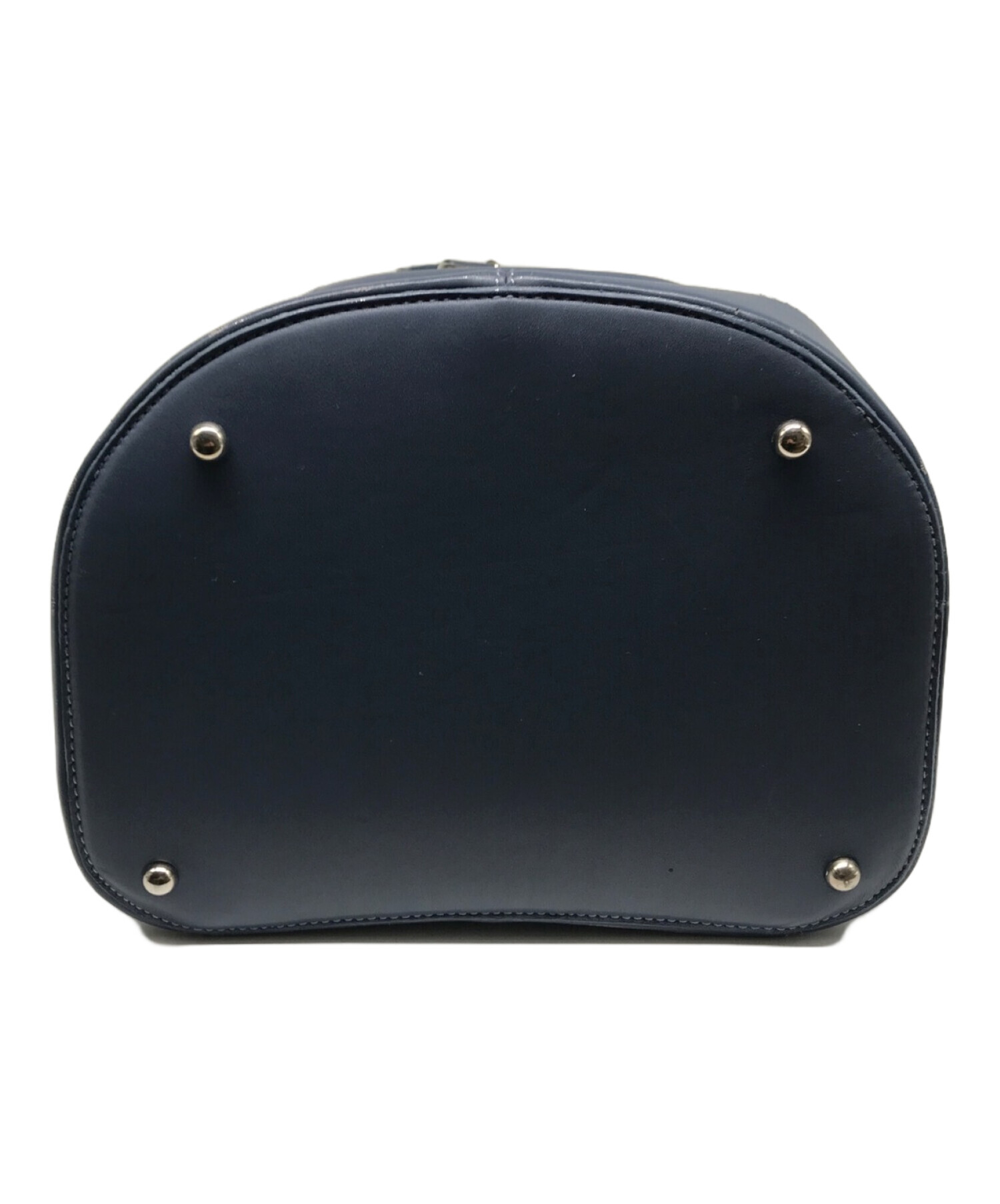 中古・古着通販】LOEWE (ロエベ) 巾着レザーバッグ ブルー｜ブランド