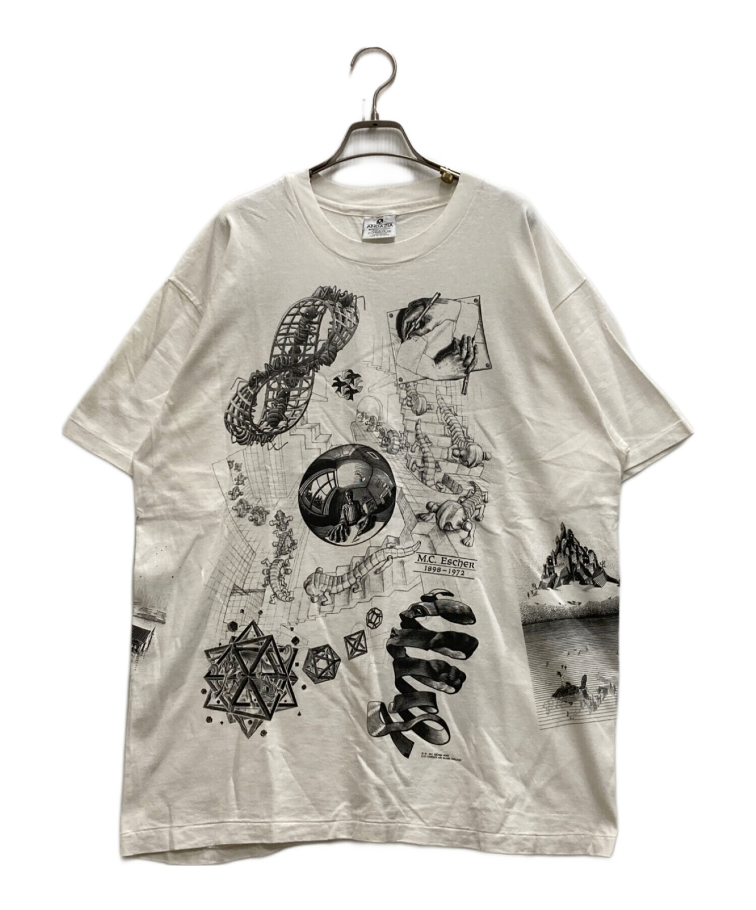 中古・古着通販】ANDAZIA (アンダジア) エッシャープリントTシャツ 