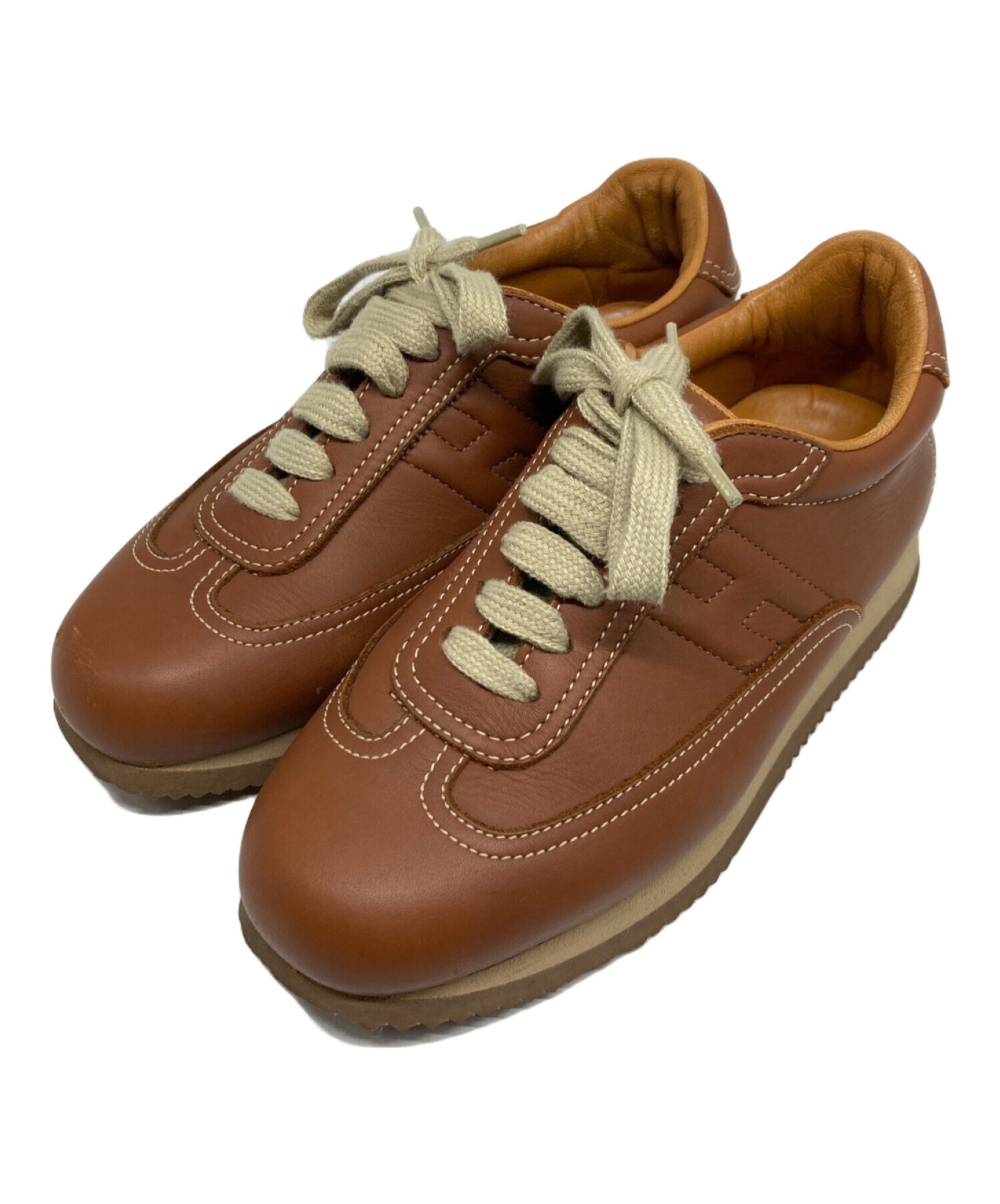 P*i様 HERMES エルメス　スニーカー　クイック　未使用　レディース 35 中古・古着通販】HERMES (エルメス) クイックスニーカー