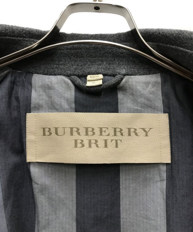 中古・古着通販】BURBERRY BRIT (バーバリーブリット) ウールPコート