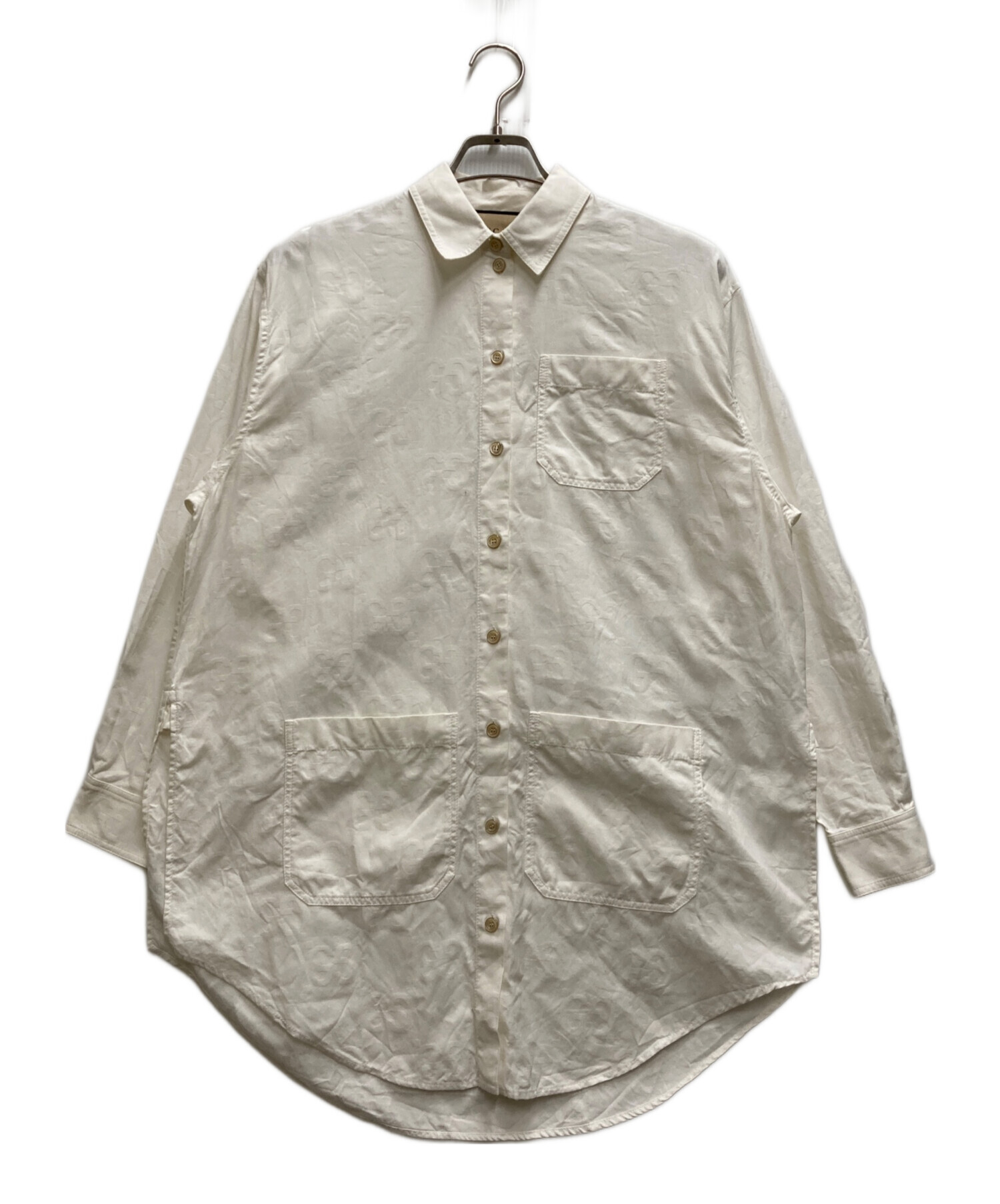 中古・古着通販】GUCCI (グッチ) GG柄コットンポプリン シャツ 