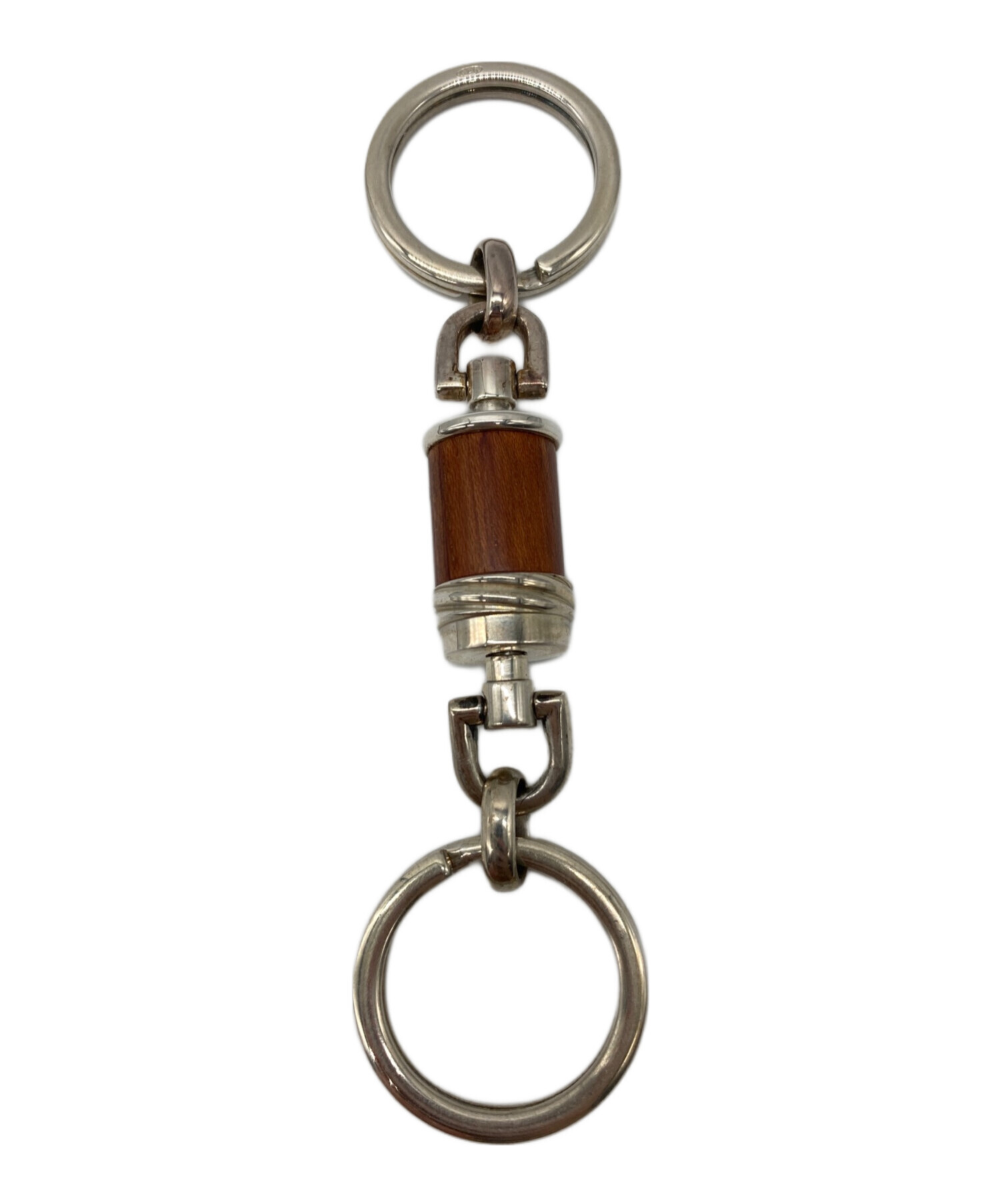 【清掃済み】Cartier カルティエ ウッド キーリング キーホルダー 箱付き 清掃済み】Cartier カルティエ ウッド キーリング キーホルダー