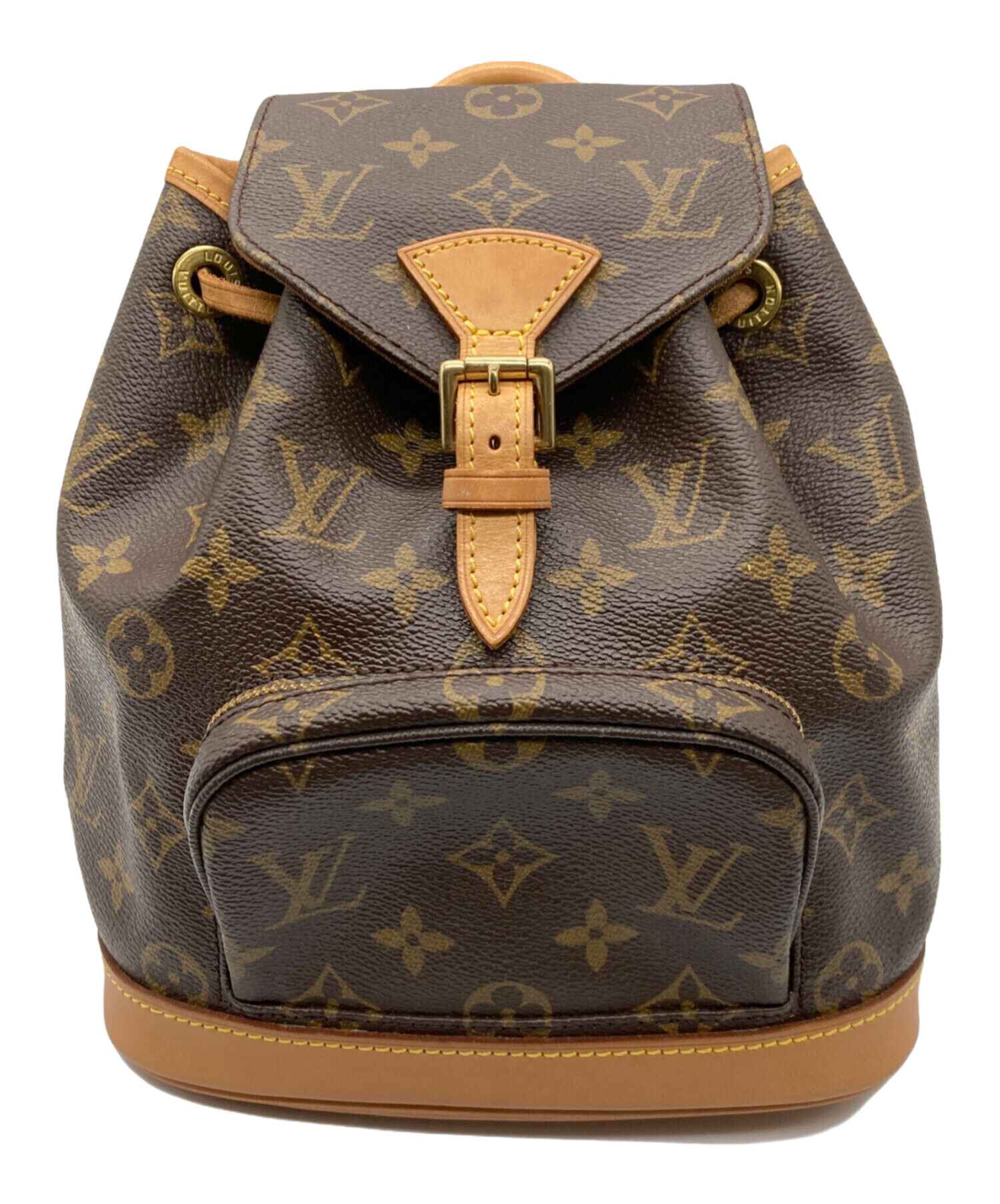 Louis Vuitton バックパック ブラウン 中古・古着通販】LOUIS VUITTON (ルイ ヴィトン) リュック ブラウン