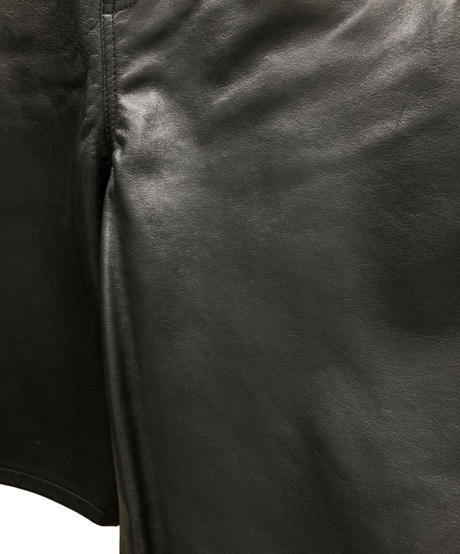 パンツ Stussy BIG OL SHORT LEATHER black 30 STUSSY】BIG OL' SHORT LEATHER (STUSSY/ハーフ・ショートパンツ