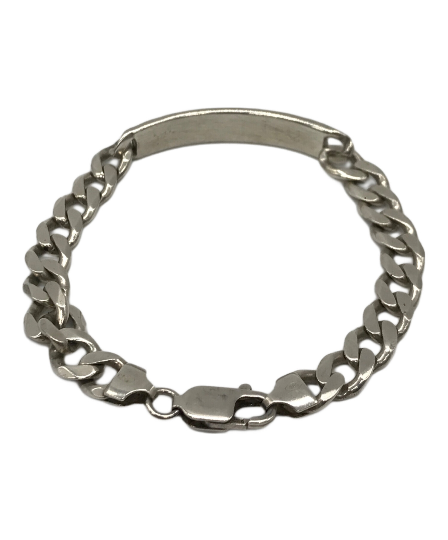 中古・古着通販】USED (ユーズド) IDブレスレット シルバー｜ブランド