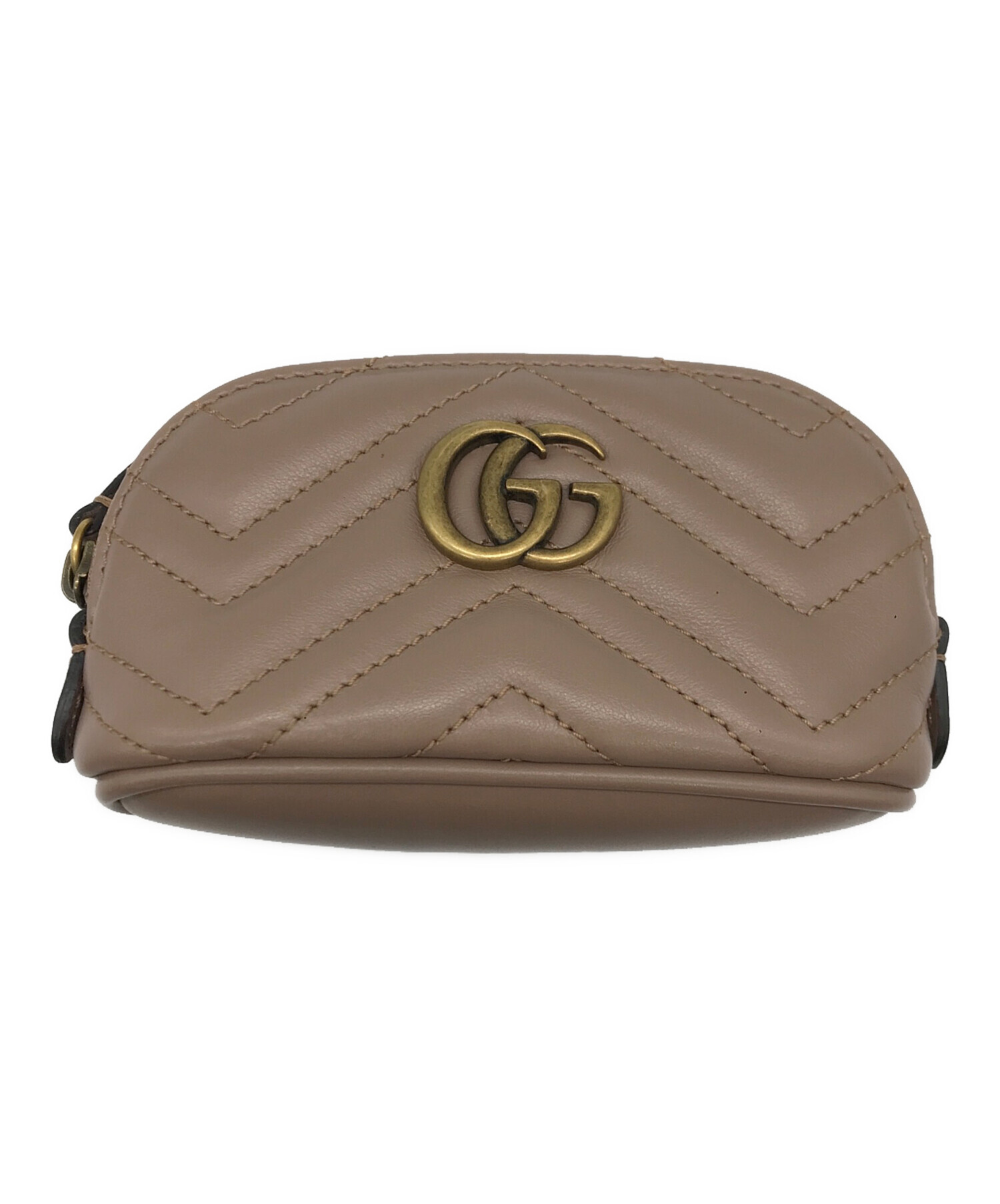 【新品未使用】GUCCI GGマーモント　キーポーチ グッチGGマーモント キーポーチ ピンク レディース レザー