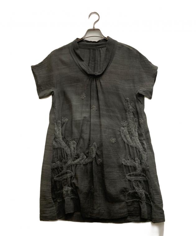 me ISSEY MIYAKE チュニック 半袖 イッセイ ミヤケ グレー 中古・古着通販】issey miyake haat (イッセイミヤケハート) 半袖