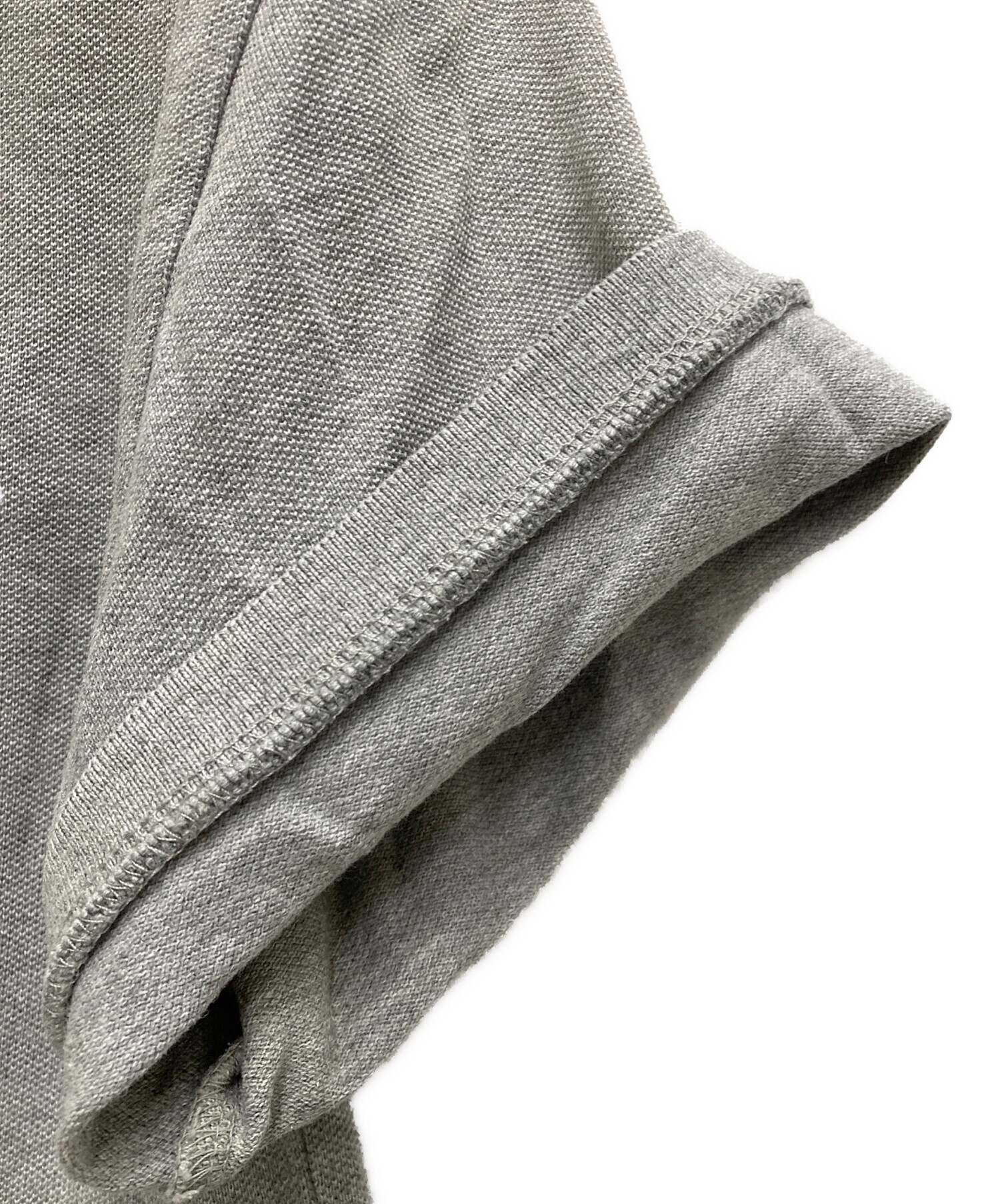 中古・古着通販】MONCLER (モンクレール) ポロシャツ グレー サイズ:Ⅿ