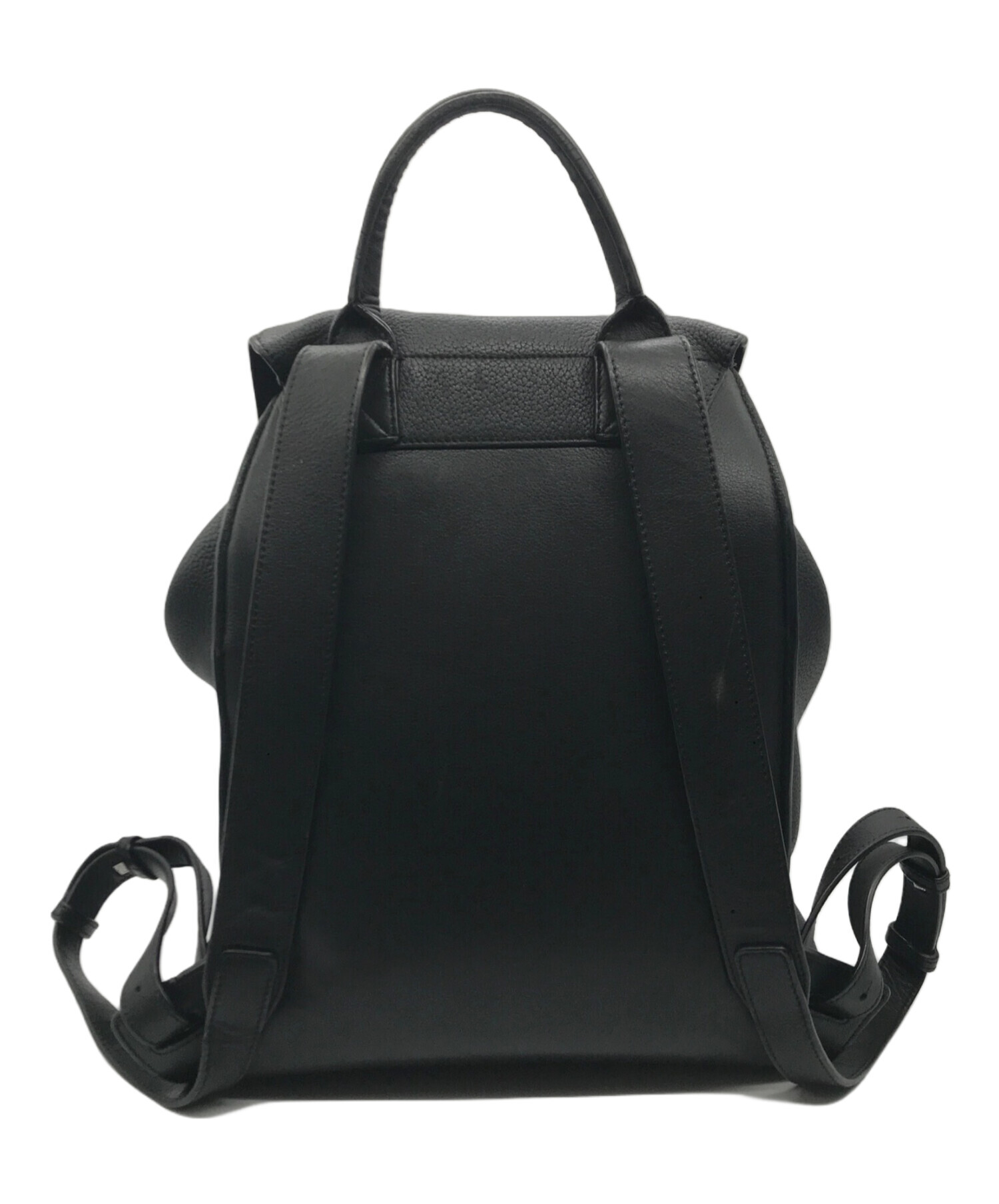 ロエベ ヴィンテージ アントン レザー リュック 黒 極 美品 ポーチ付き