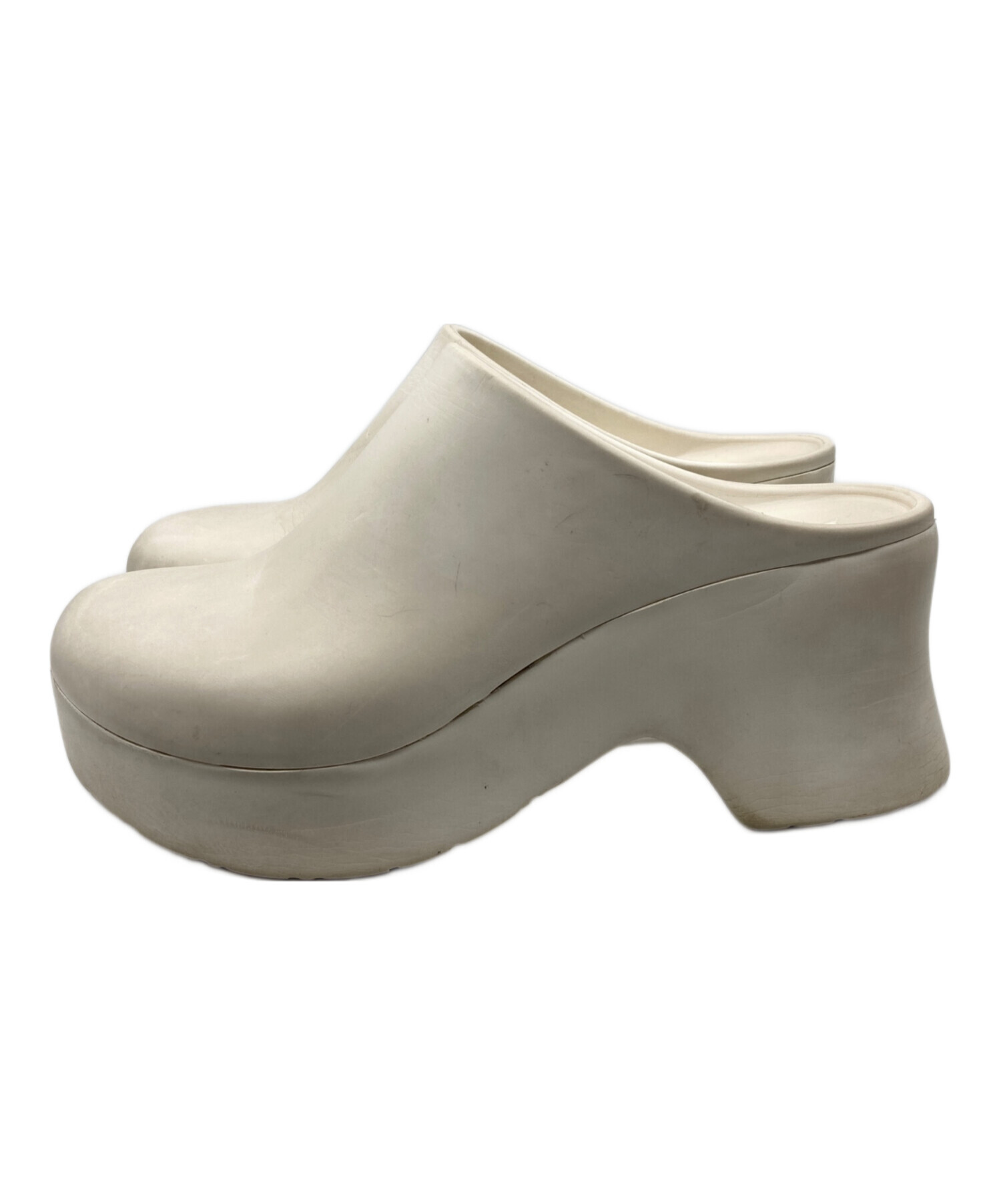 中古・古着通販】LOEWE (ロエベ) クロッグサンダル ホワイト サイズ:39