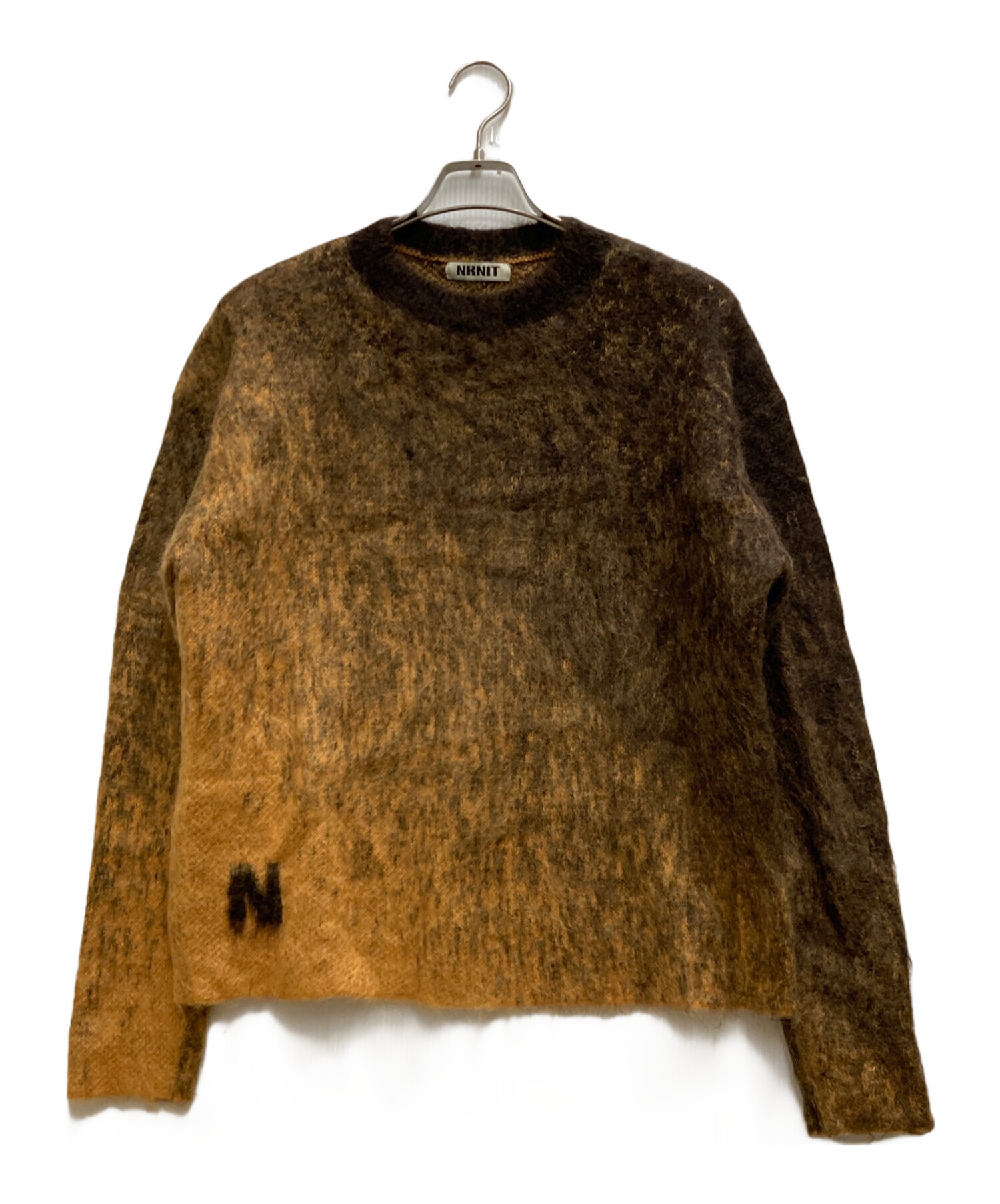 中古・古着通販】NKNIT (ンニット) モヘア混ニット ブラウン サイズ 