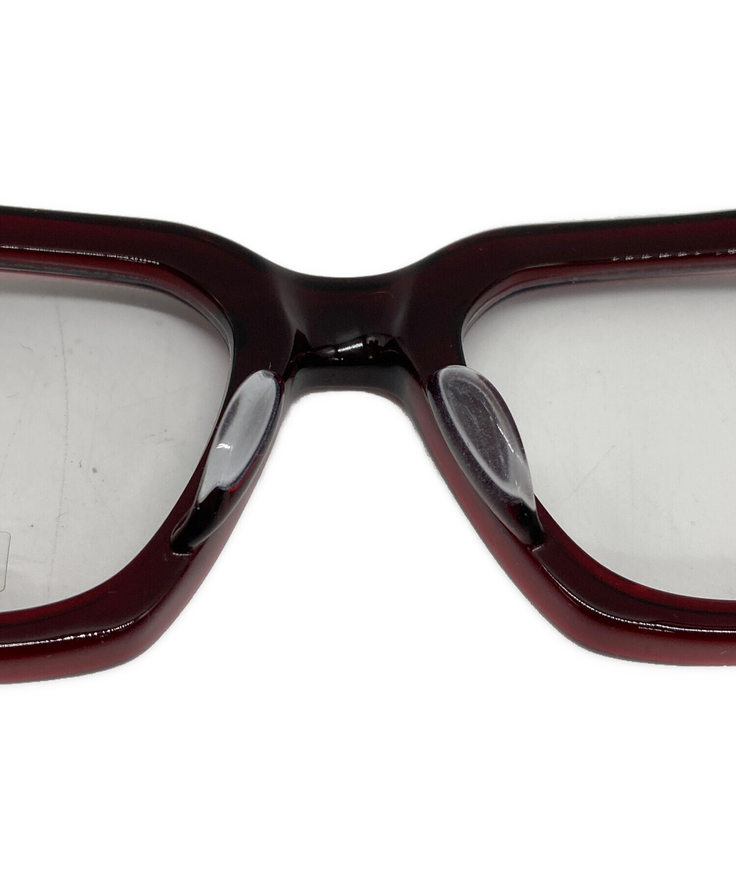 中古・古着通販】MATSUDA (マツダ) KOKURYU 眼鏡 レッド サイズ:55□21