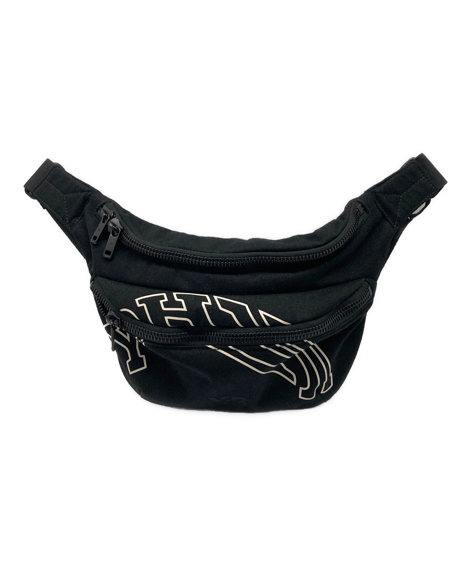 Y-3 ワイスリー マフラー - 黒x白 【古着】【中古】（Y/Project  