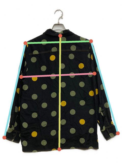 中古・古着通販】MARNI (マルニ) ドットシルクボウタイシャツ ブラック 