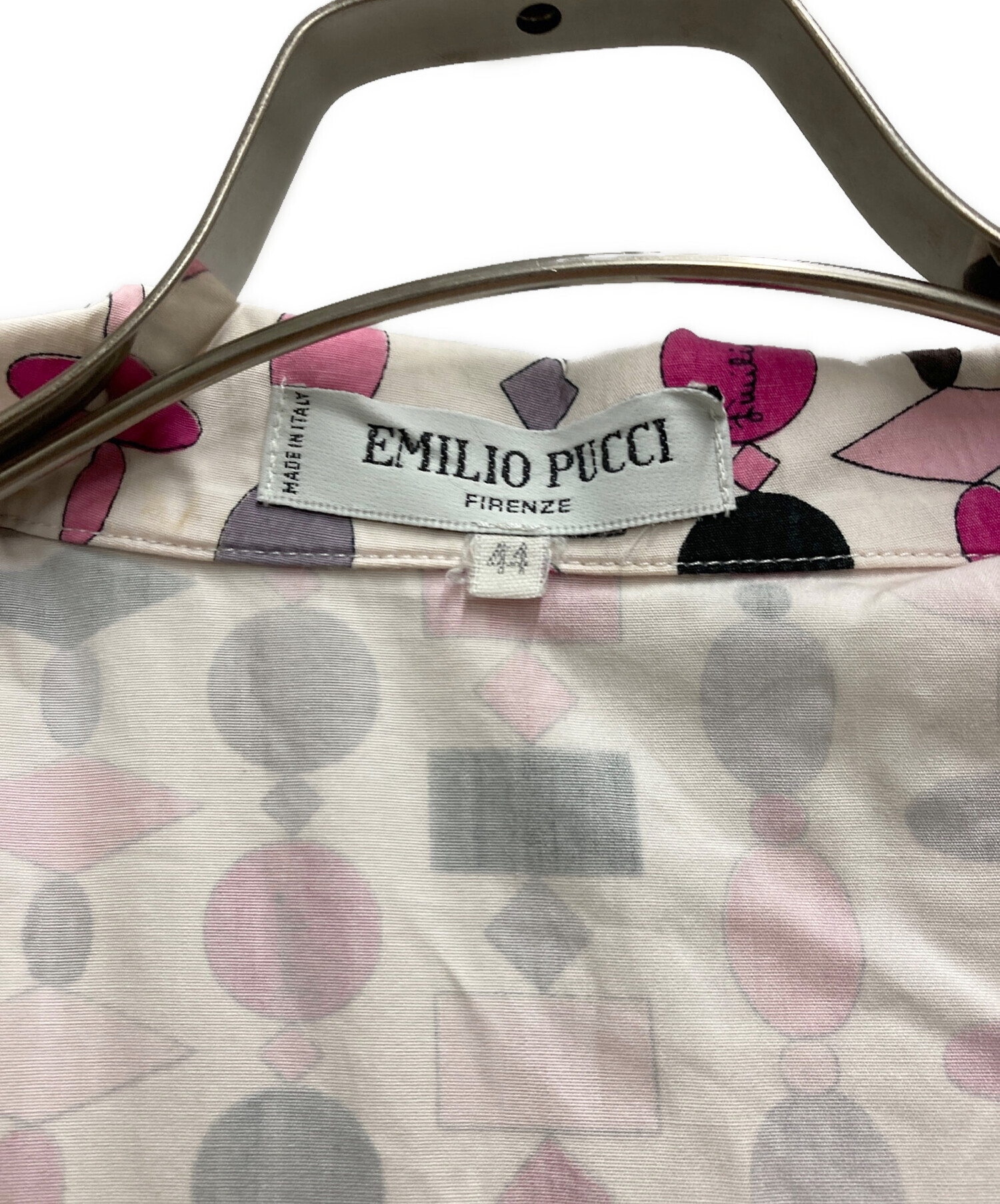 中古・古着通販】Emilio Pucci (エミリオ プッチ) 総柄シャツ ピンク