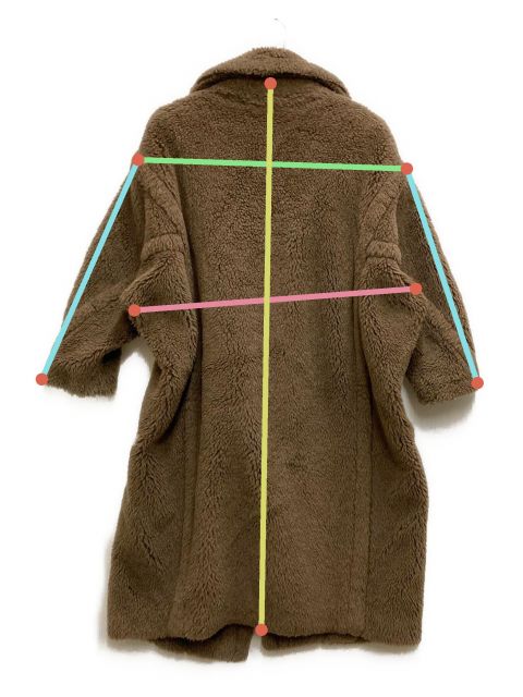 正規品 美品！XSマックスマーラ テディベアコート フード レア タバコ