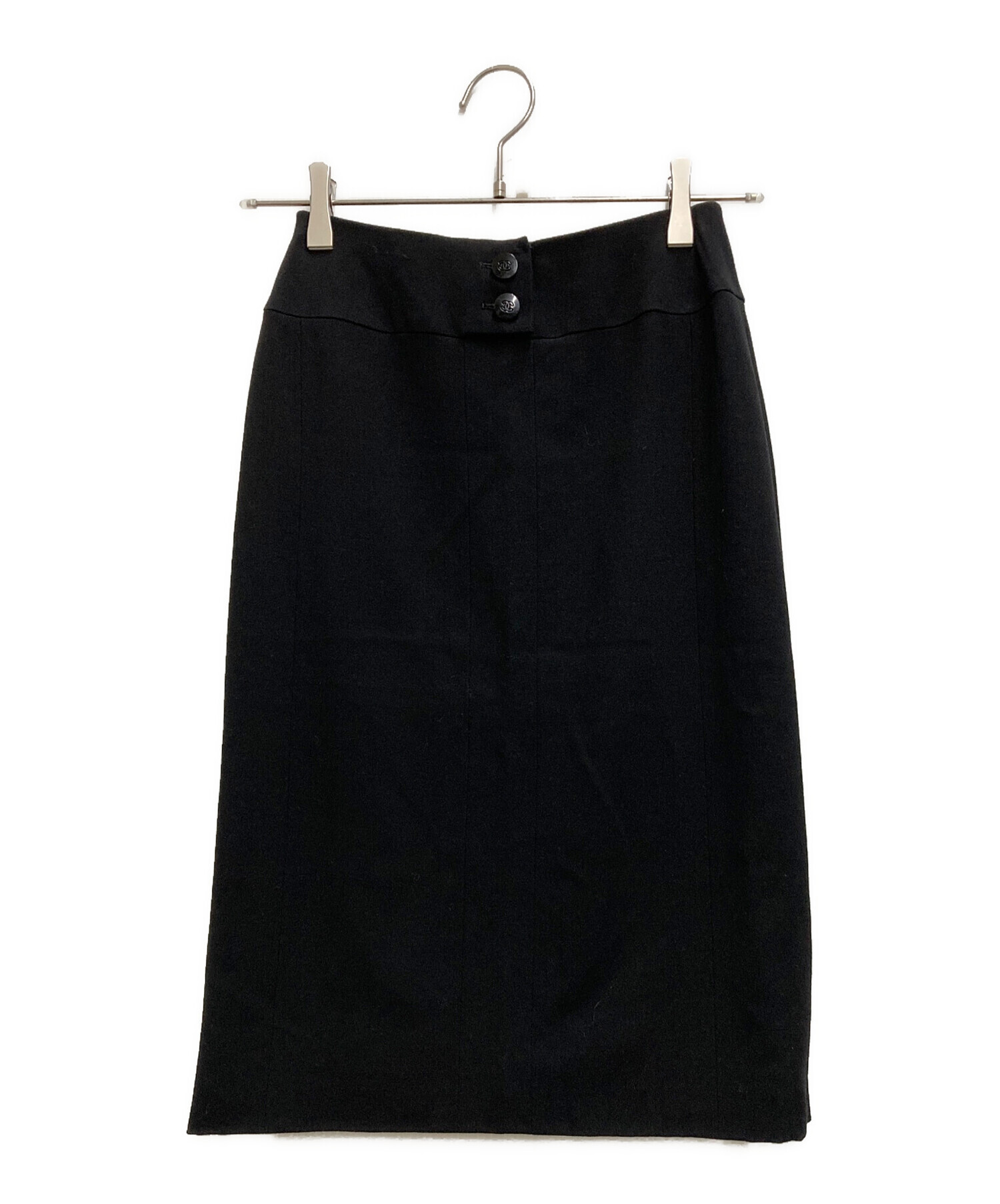 中古・古着通販】CHANEL (シャネル) ココマークボタンペンシルスカート