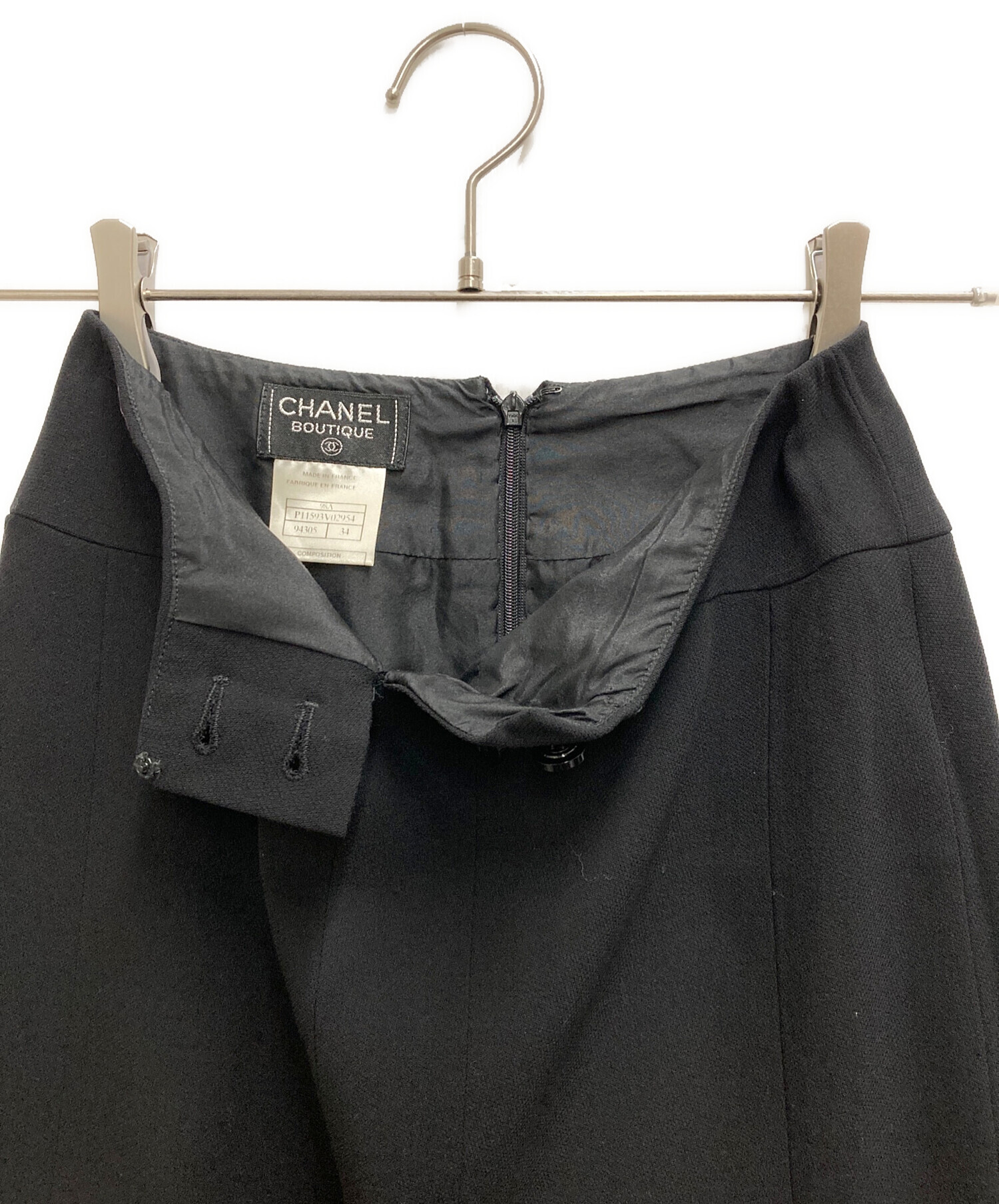 中古・古着通販】CHANEL (シャネル) ココマークボタンペンシルスカート