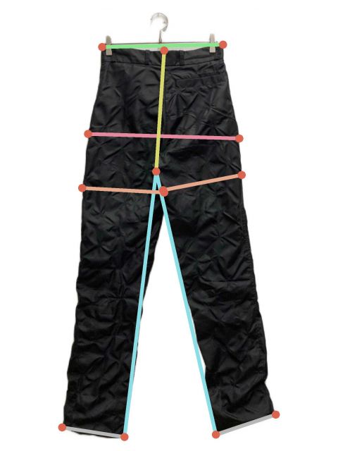 中古・古着通販】ryaw (リャウ) Vein Pants ブラック サイズ:1