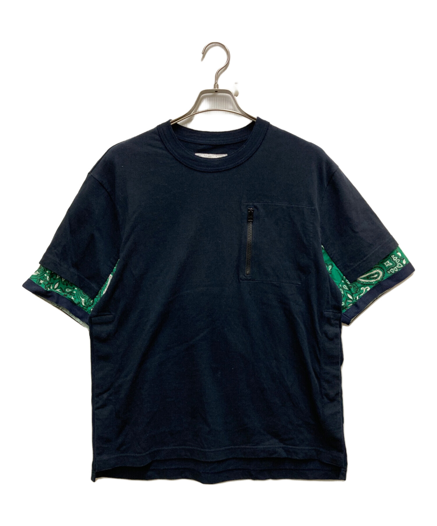 中古・古着通販】sacai (サカイ) Bandana Print T-Shirt ネイビー 