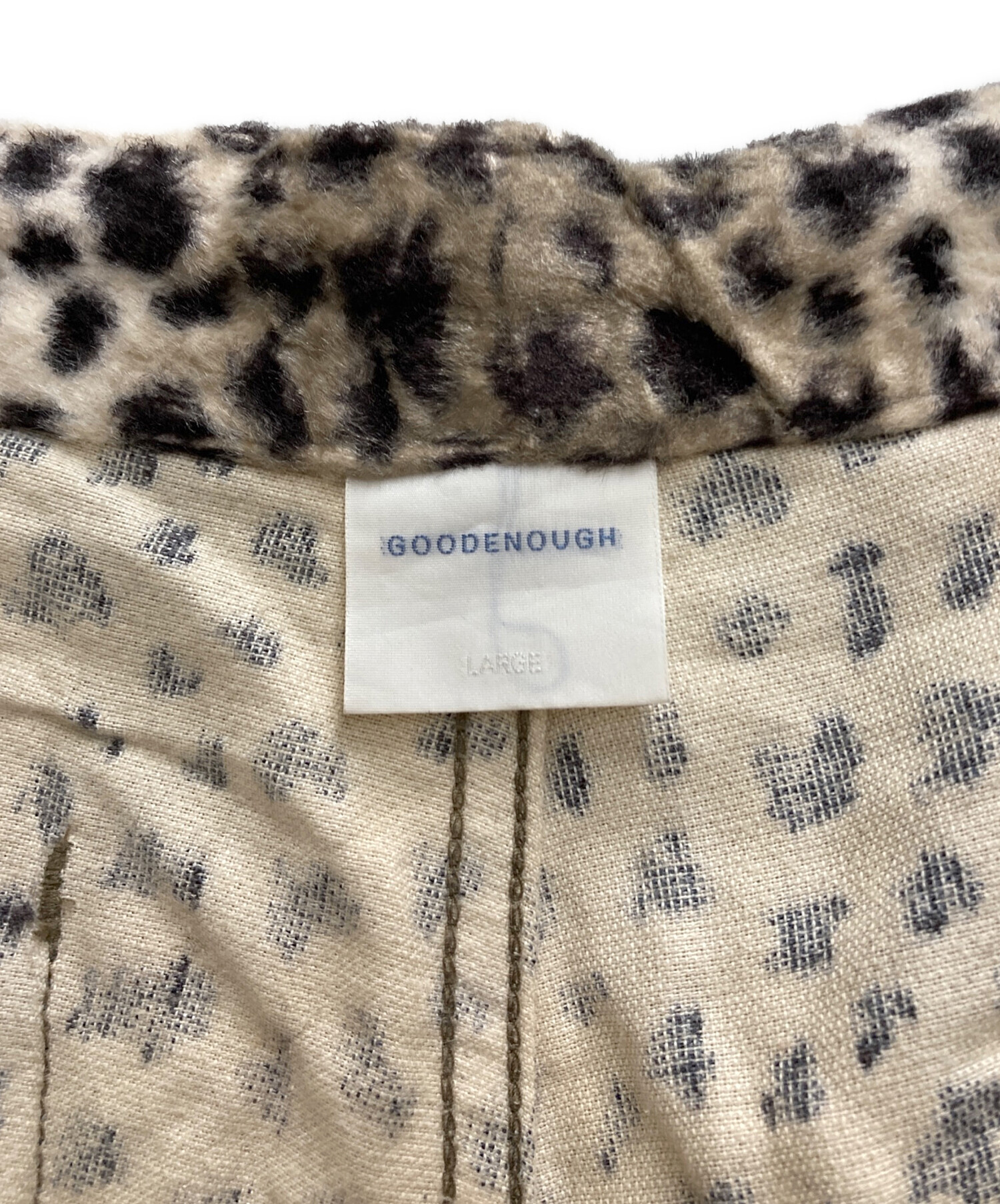 中古・古着通販】GOOD ENOUGH (グッドイナフ) ベロアレオパード