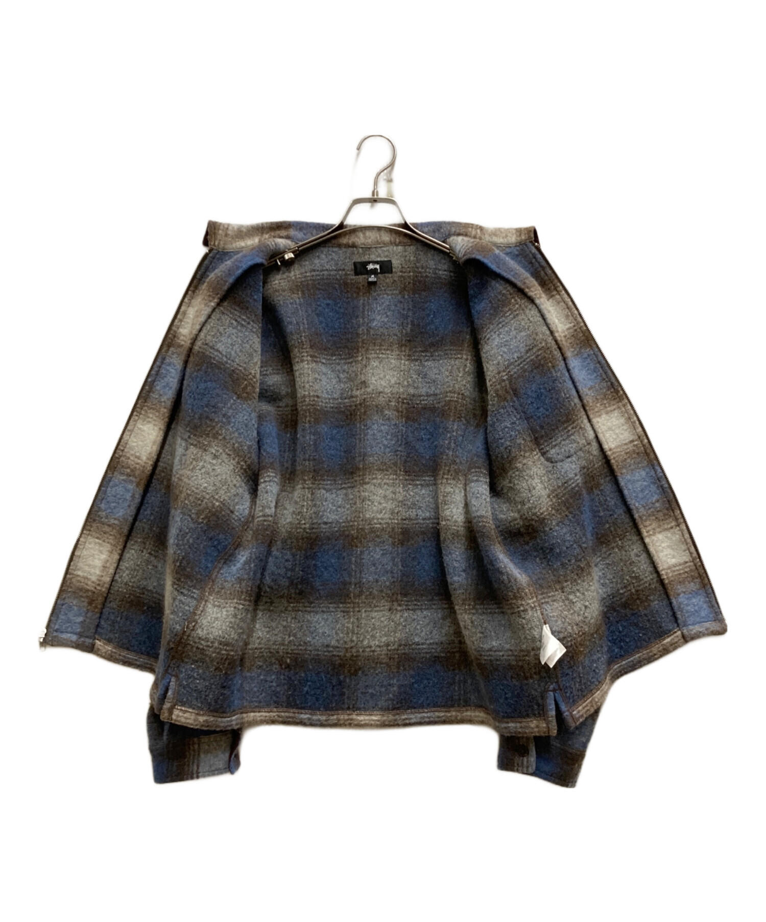 23AW STUSSY ブラッシュドウール プレイド ジップシャツ/ZW164 23AW STUSSY ブラッシュドウール プレイド ジップシャツ/ZW164 新作