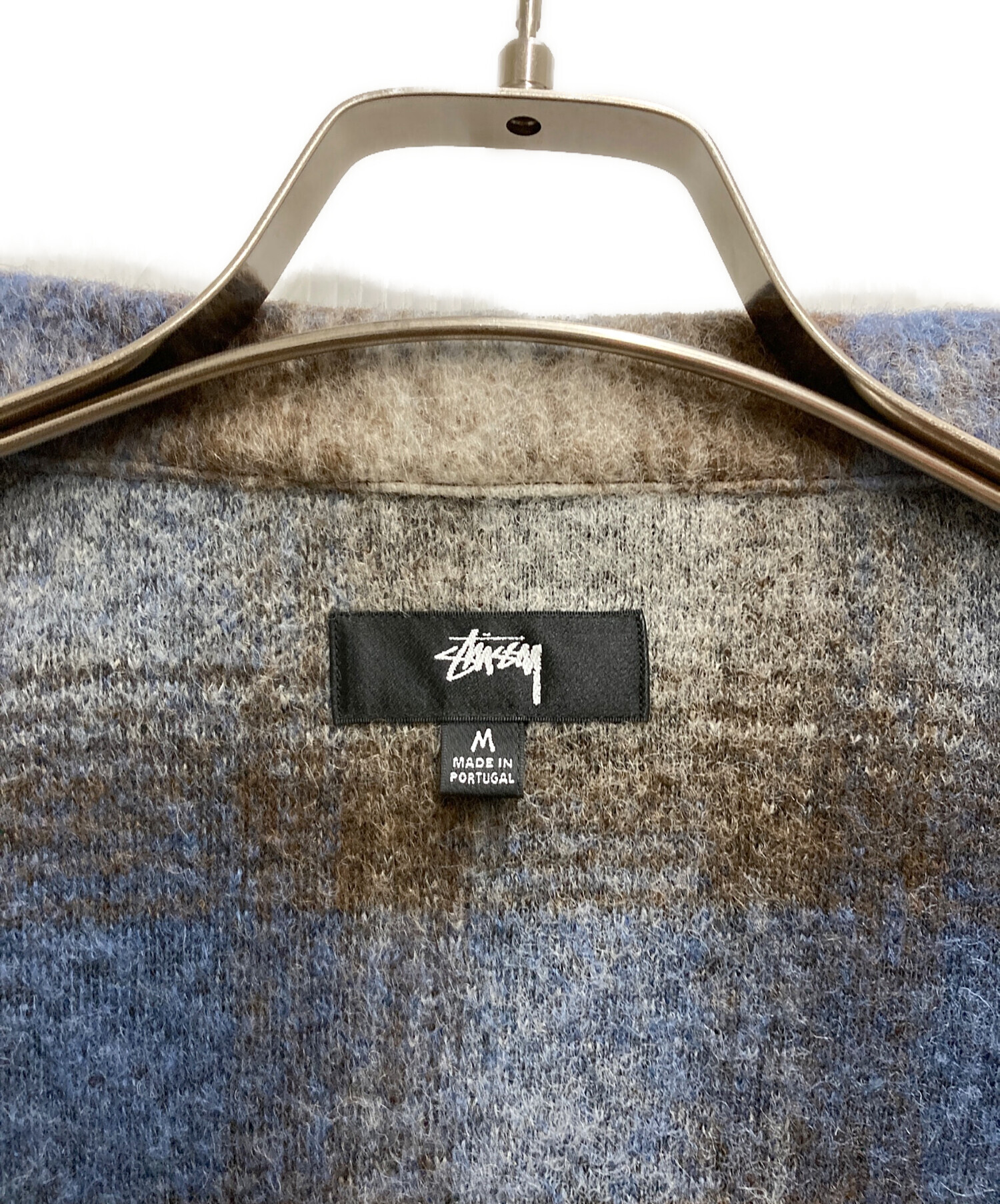 中古・古着通販】stussy (ステューシー) BRUSHED WOOL PLAID ZIP