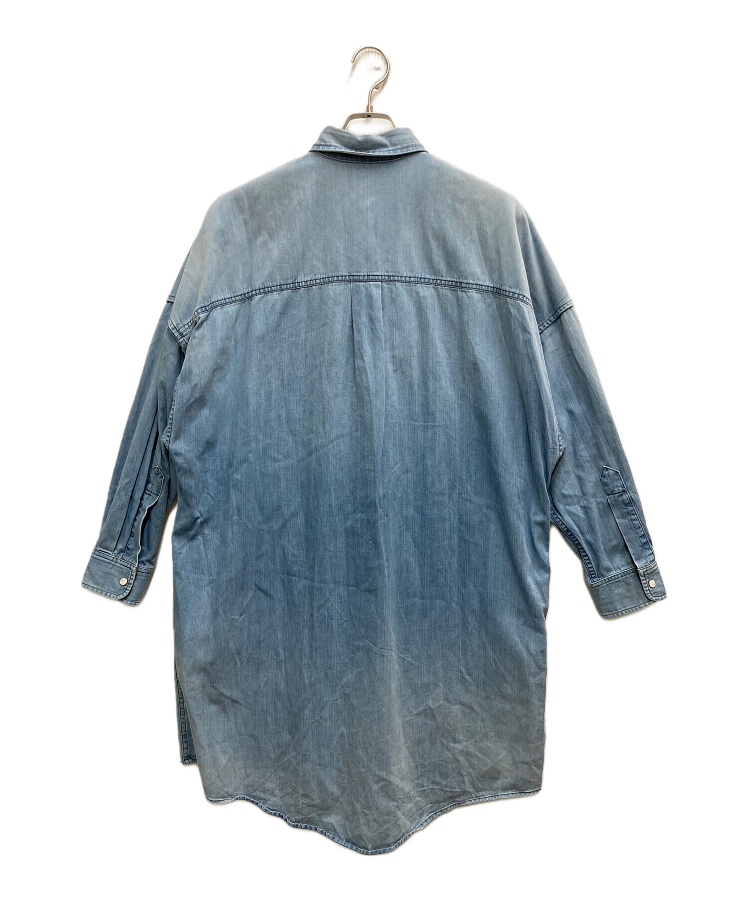 中古・古着通販】GUCCI (グッチ) デニムシャツワンピース インディゴ