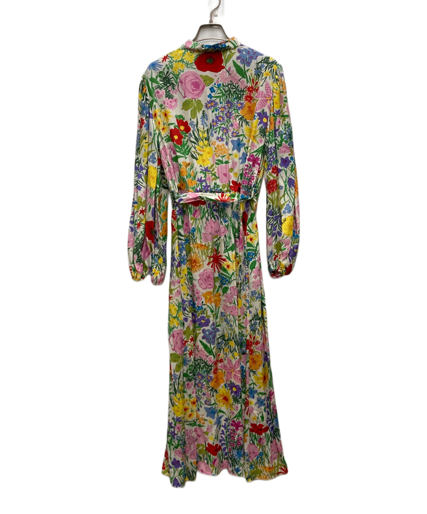 タグ付き　未使用　GUCCI　グッチ　ドレス　ワンピース　シルク　ストール　44 中古・古着通販】GUCCI (グッチ) フローラルシルクドレス マルチカラー