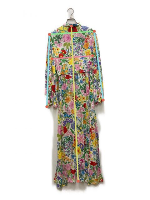 中古・古着通販】GUCCI (グッチ) フローラルシルクドレス マルチカラー