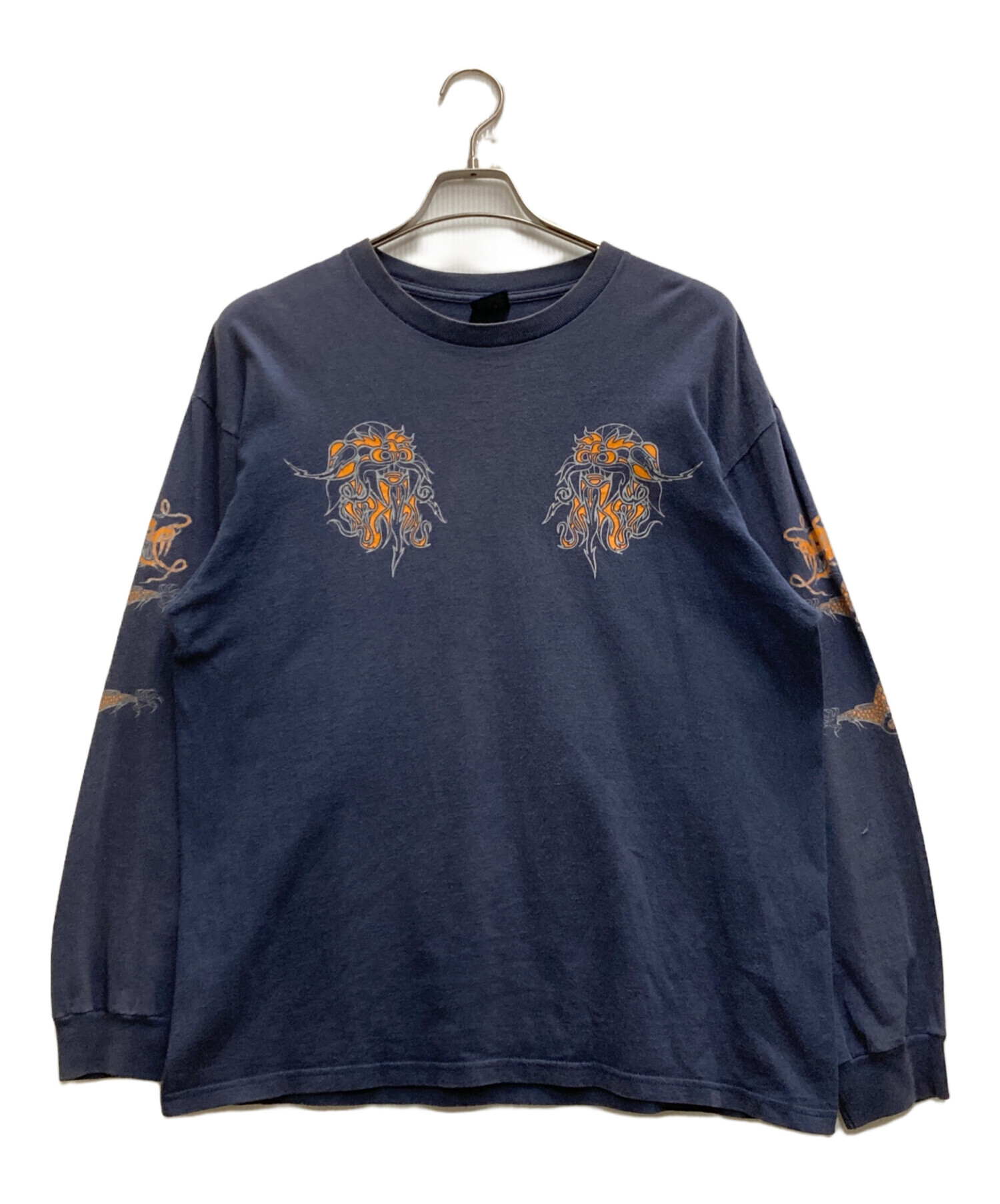 中古・古着通販】stussy (ステューシー) 90's袖ドラゴンプリント長袖T
