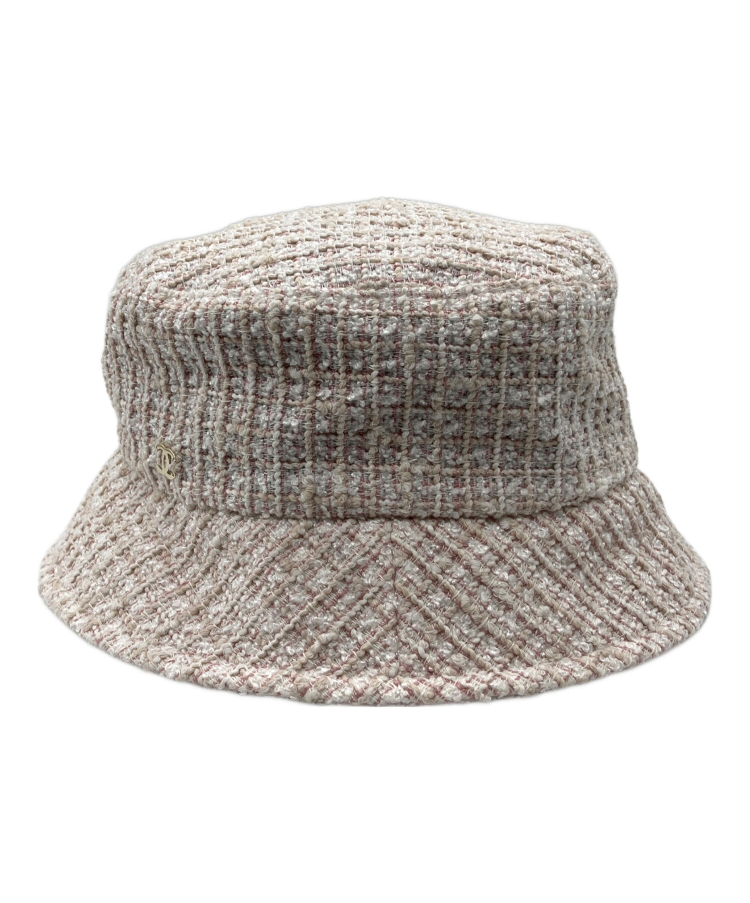 中古・古着通販】CHANEL (シャネル) ツイードバケットハット ピンク