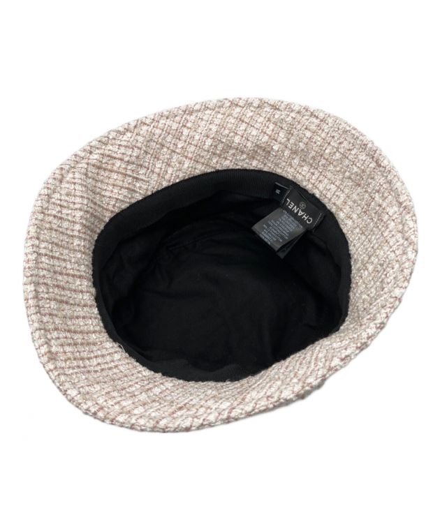 中古・古着通販】CHANEL (シャネル) ツイードバケットハット ピンク