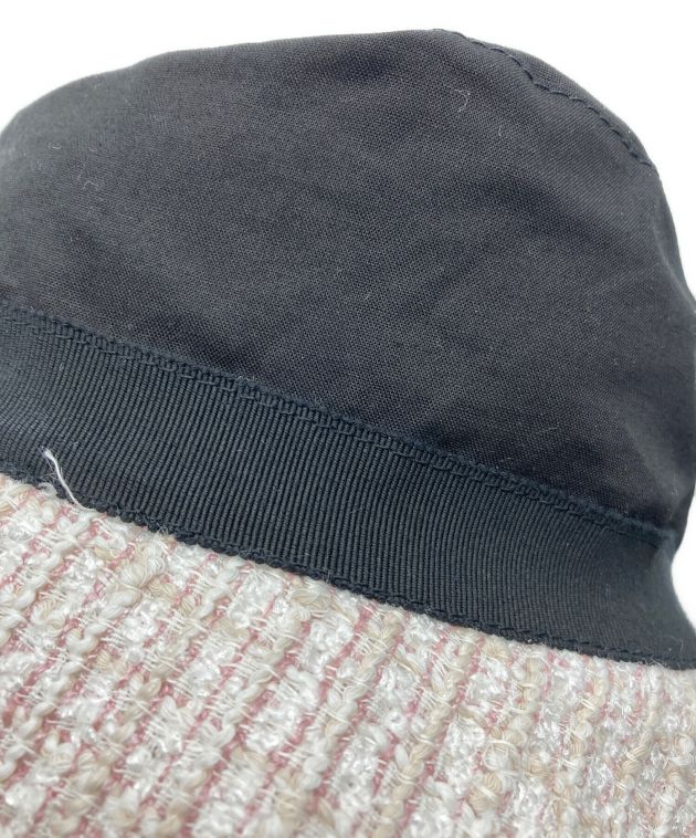 中古・古着通販】CHANEL (シャネル) ツイードバケットハット ピンク