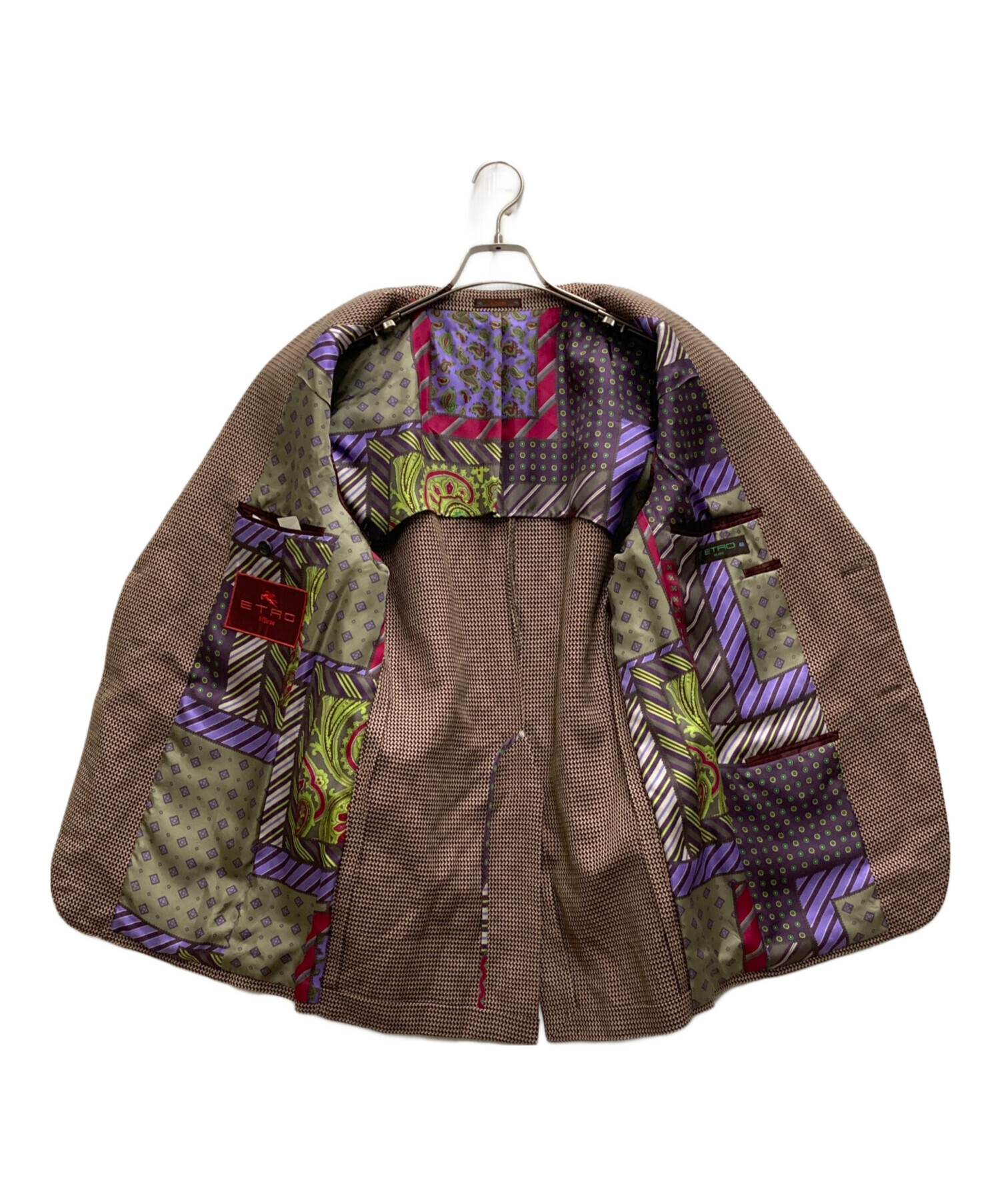 中古・古着通販】ETRO (エトロ) テーラードジャケット レッド×ブラウン