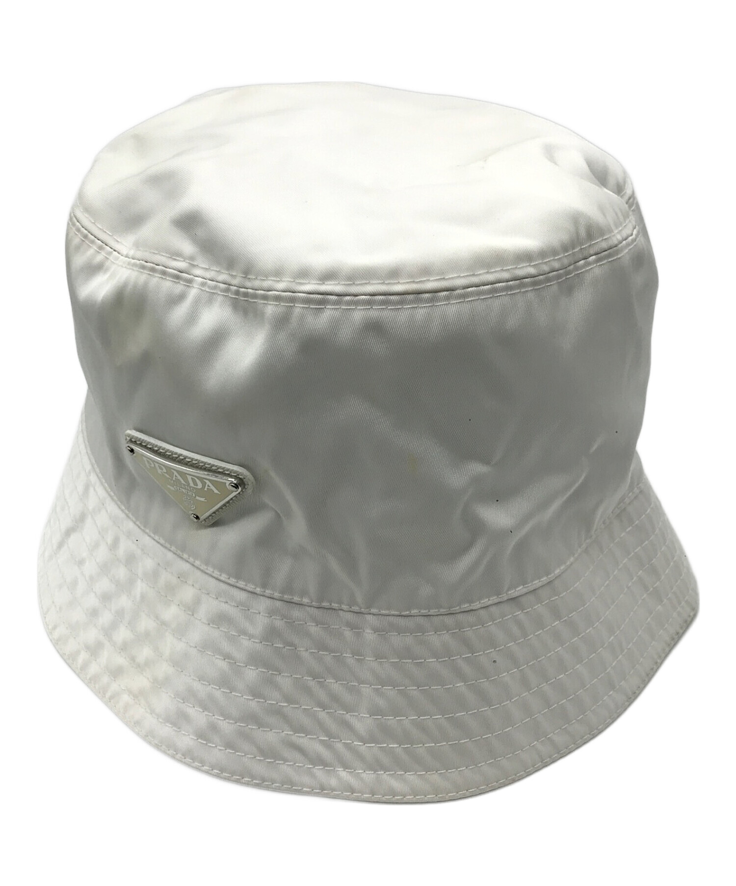 PRADA ホワイト バケットハット Lサイズ