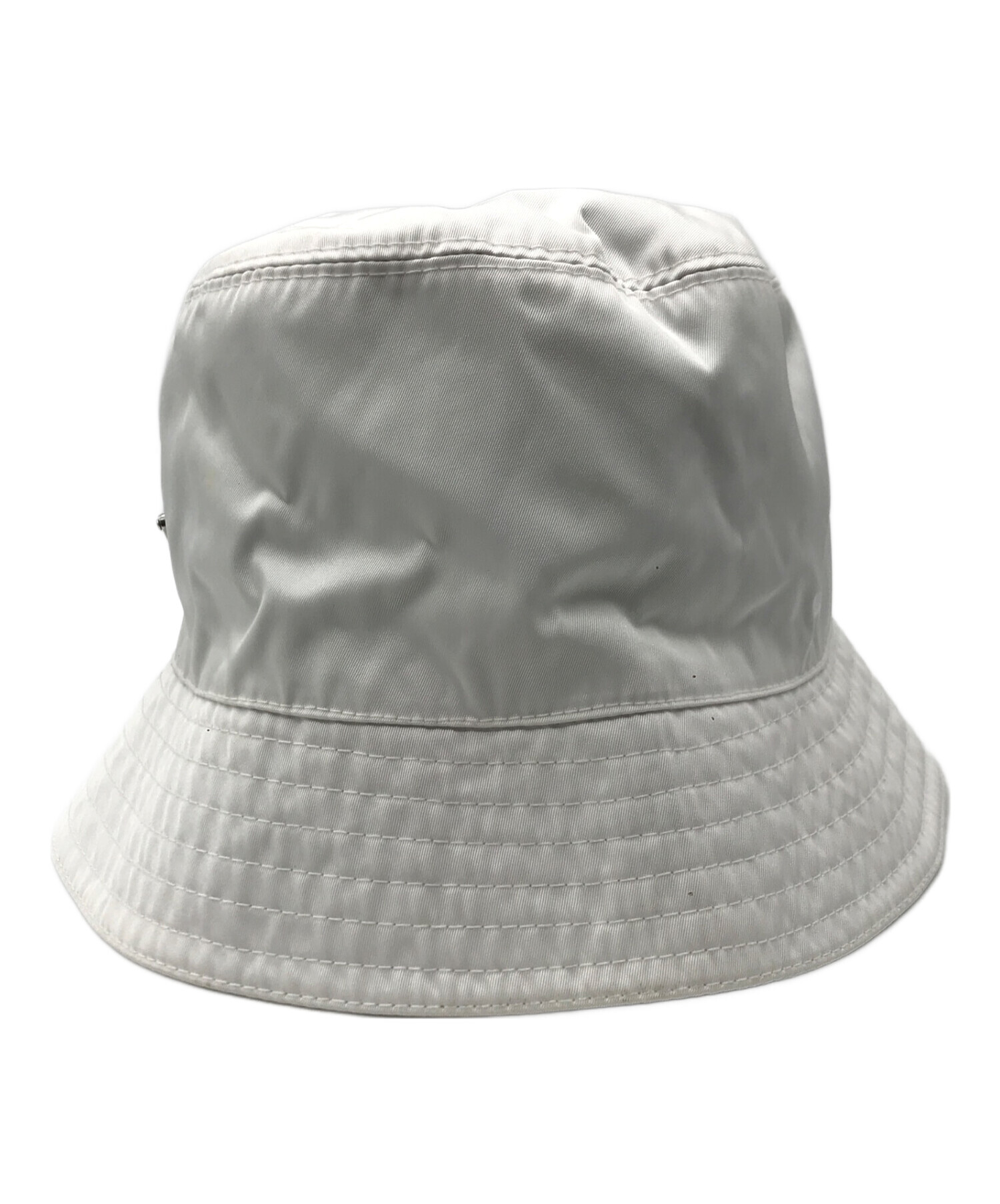 中古・古着通販】PRADA (プラダ) バケットハット ホワイト サイズ:L