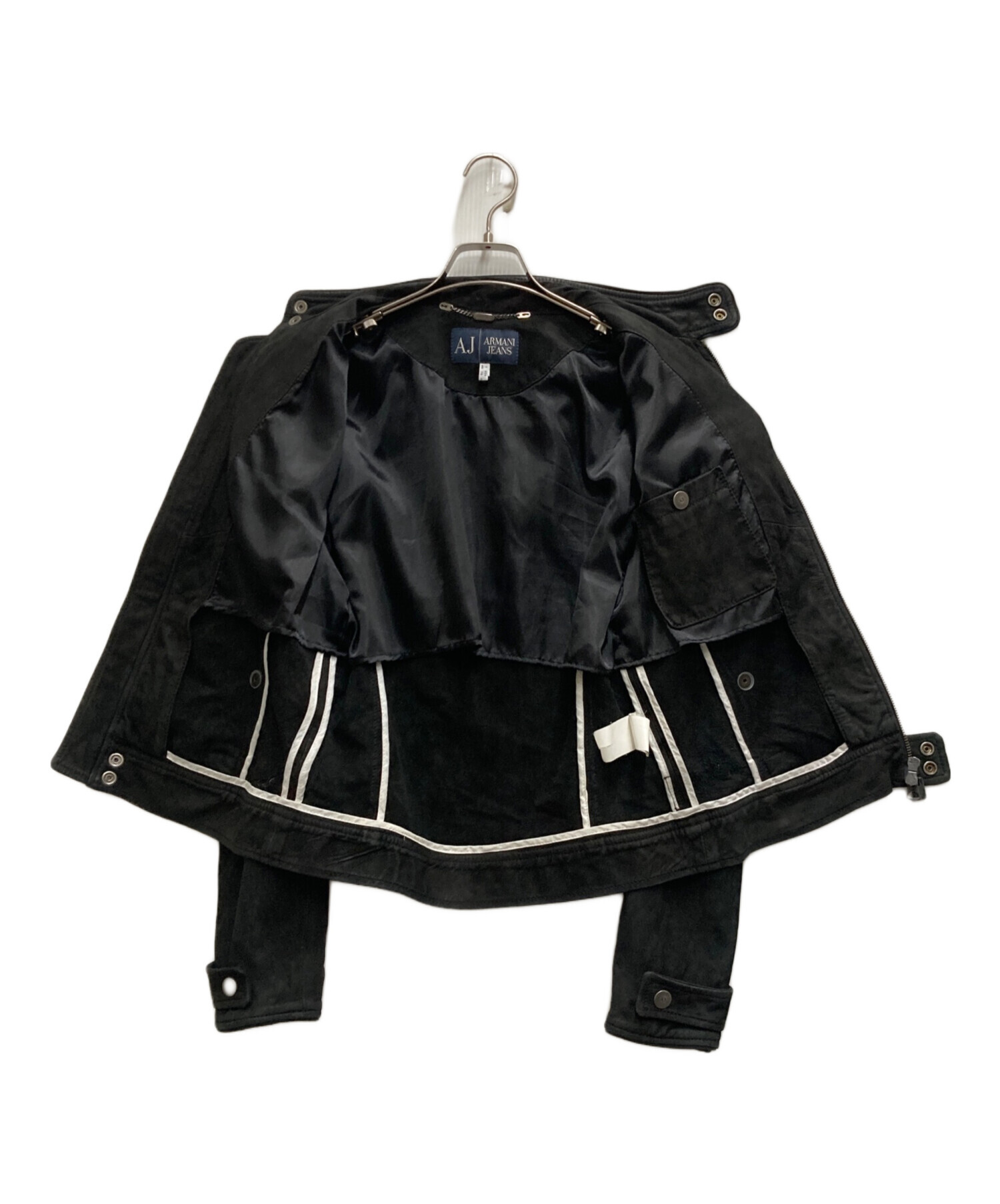 ジャケット・アウター vintage armani jeans lether jacket 中古・古着通販】ARMANI JEANS (アルマーニジーンズ) ヌバックレザー