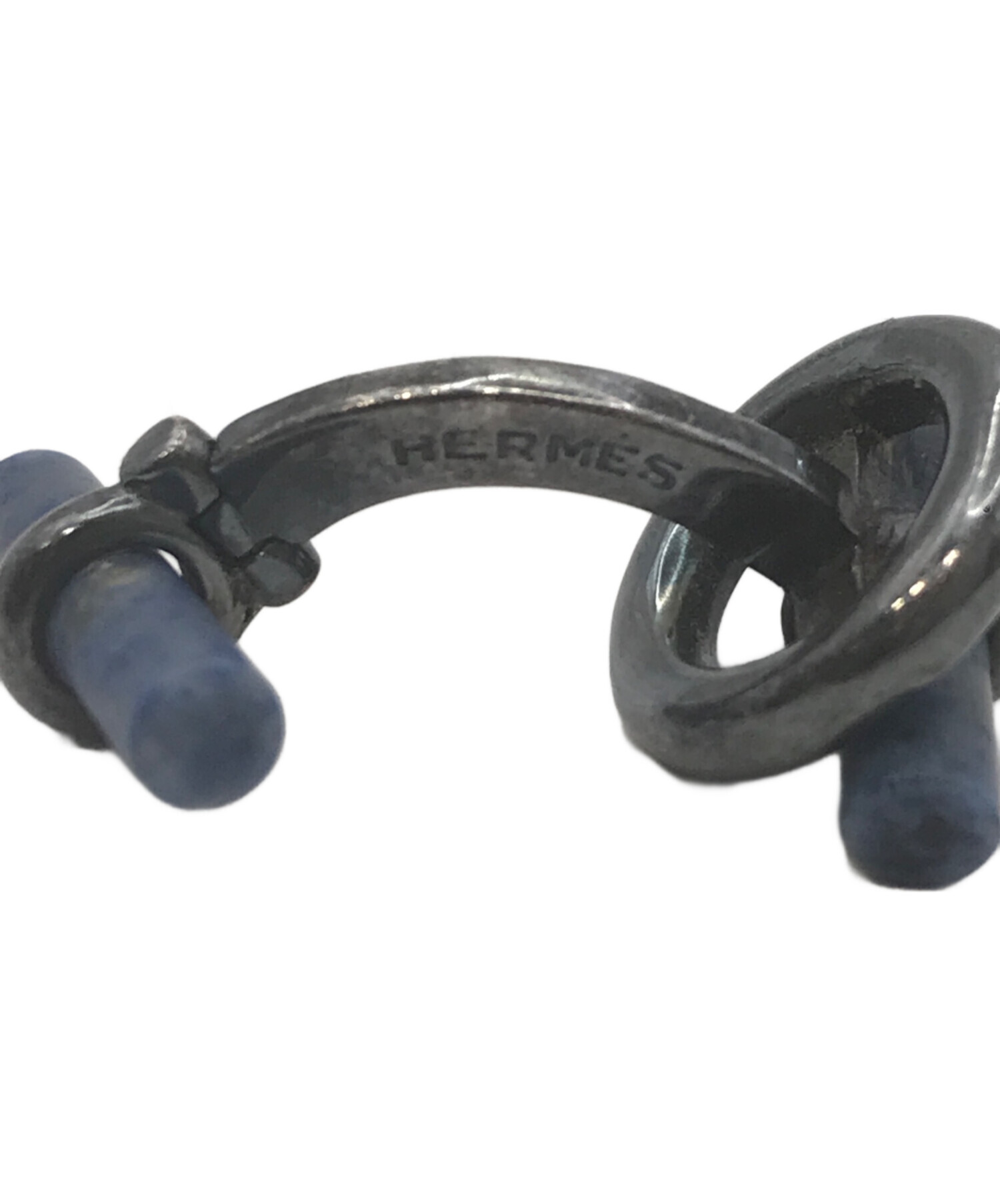 エルメス　カフス 中古・古着通販】HERMES (エルメス) カフス ブルー サイズ:表記無し