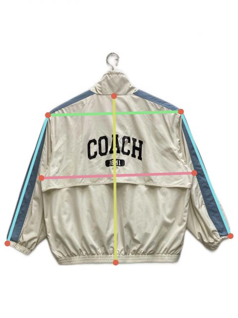 中古・古着通販】COACH (コーチ) ウインドブレーカー ホワイト サイズ