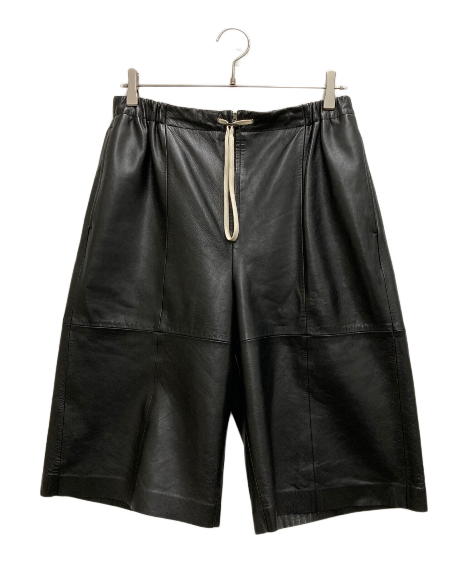 中古・古着通販】BACCA (バッカ) ラムレザー ハーフパンツ ブラック